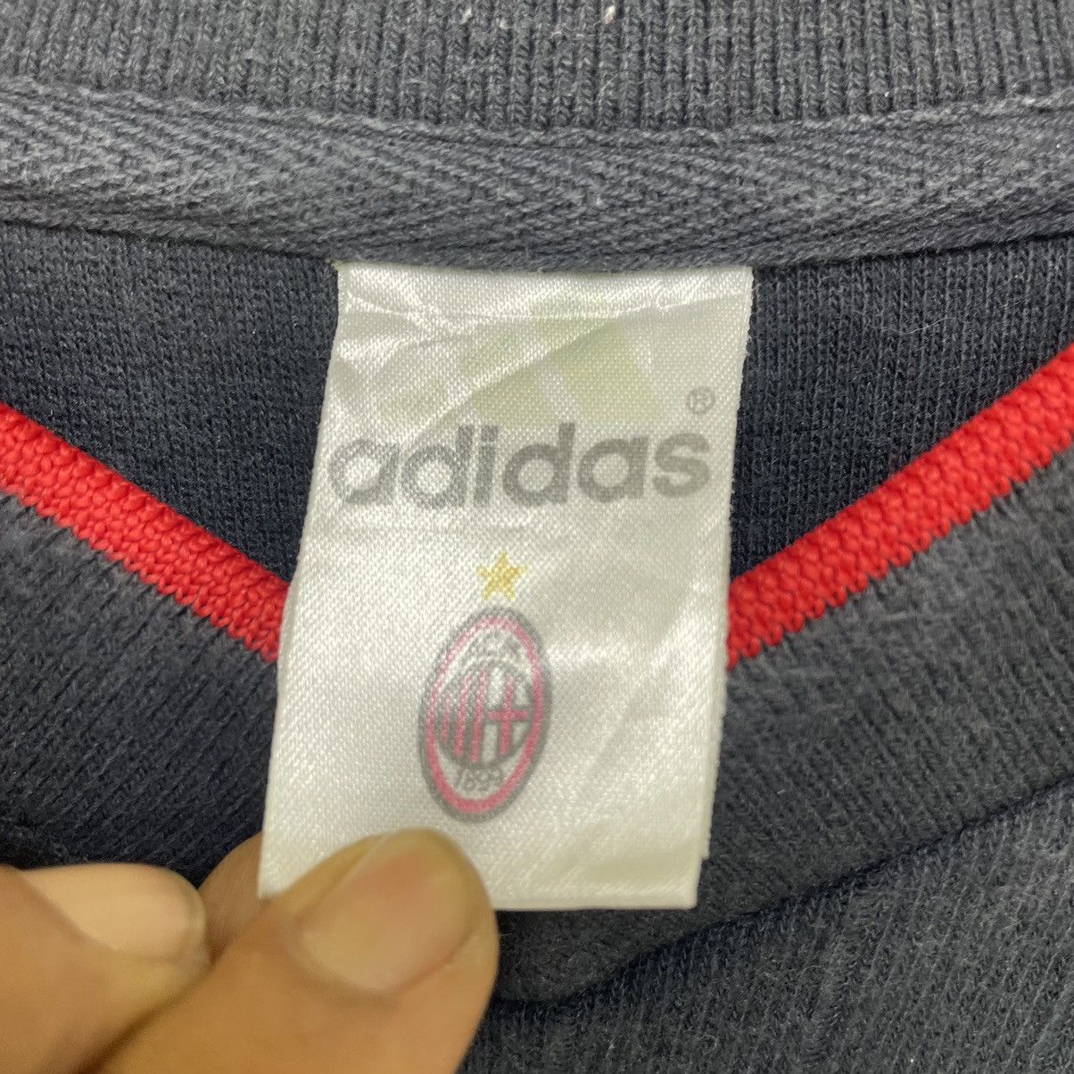 Adidas × Salomon × Vintage Vintage Adidas AC Milan Sweatshirt Pull Over Jacket Size US L / EU 52-54 / 3 - 8 Thumbnail