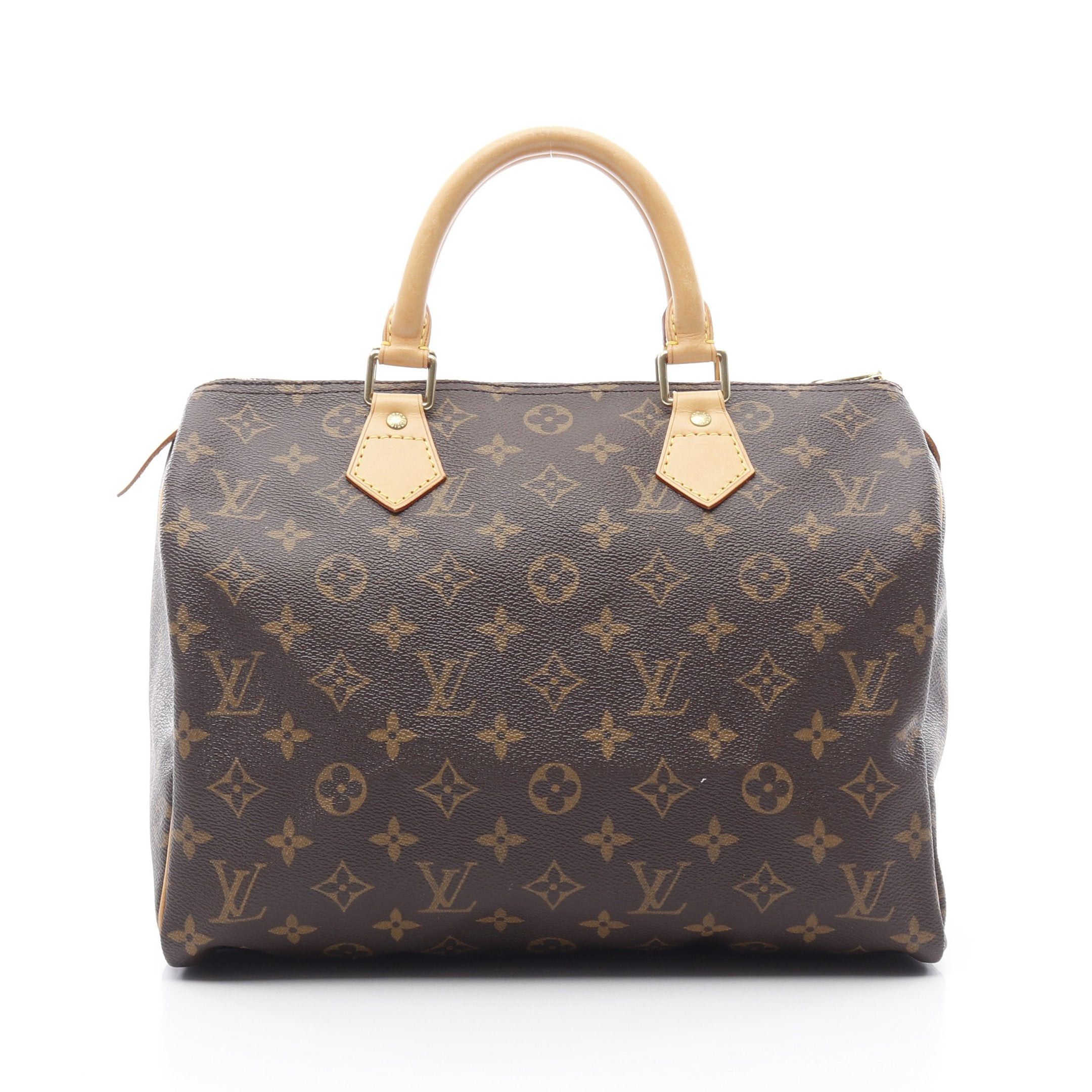 Louis Vuitton Louis Vuitton Speedy 30 Monogram Handbag Leather Brown Size ONE SIZE - 1 Thumbnail