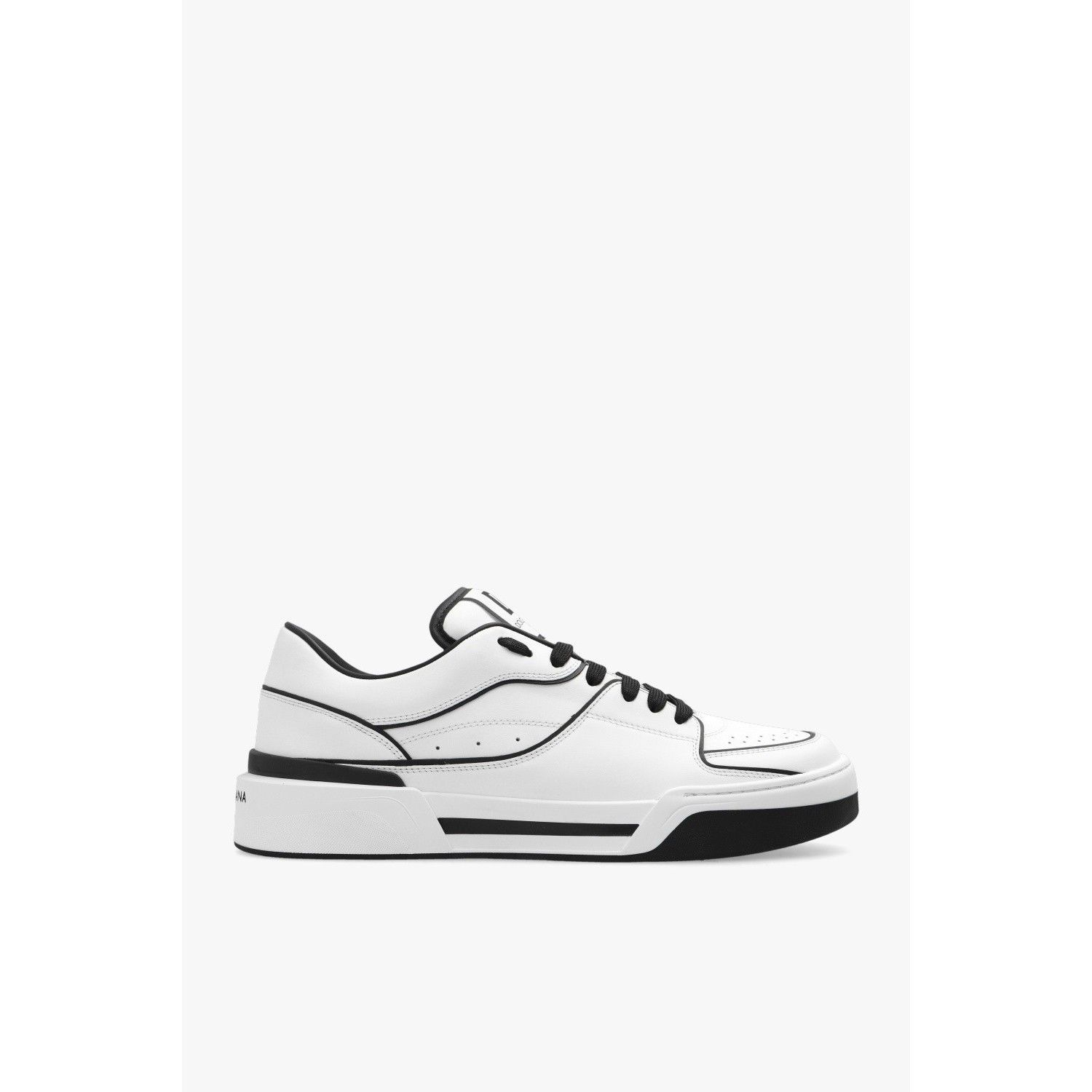 DOLCE&GABBANA New Roma Contrast White Leather Sports Sneaker