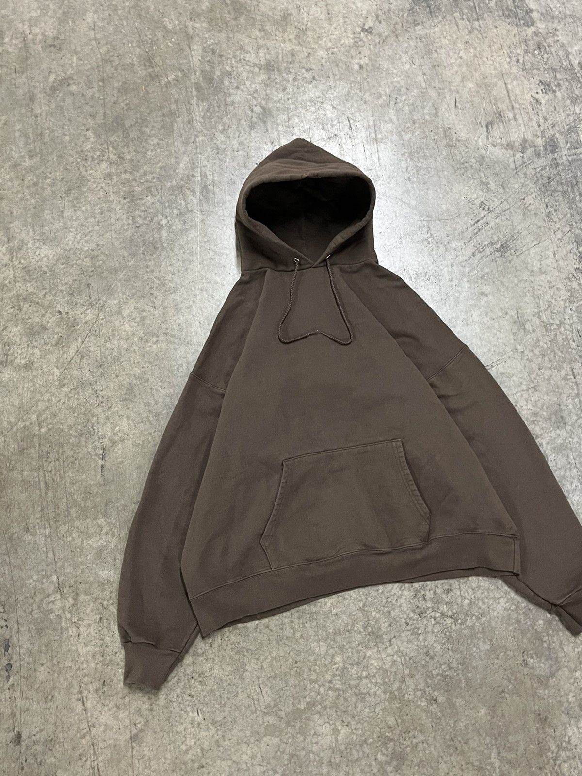 Russell Athletic × Vintage Vintage mocha brown earth tone blank boxy hoodie rare hype Size US XL / EU 56 / 4 - 4 Thumbnail