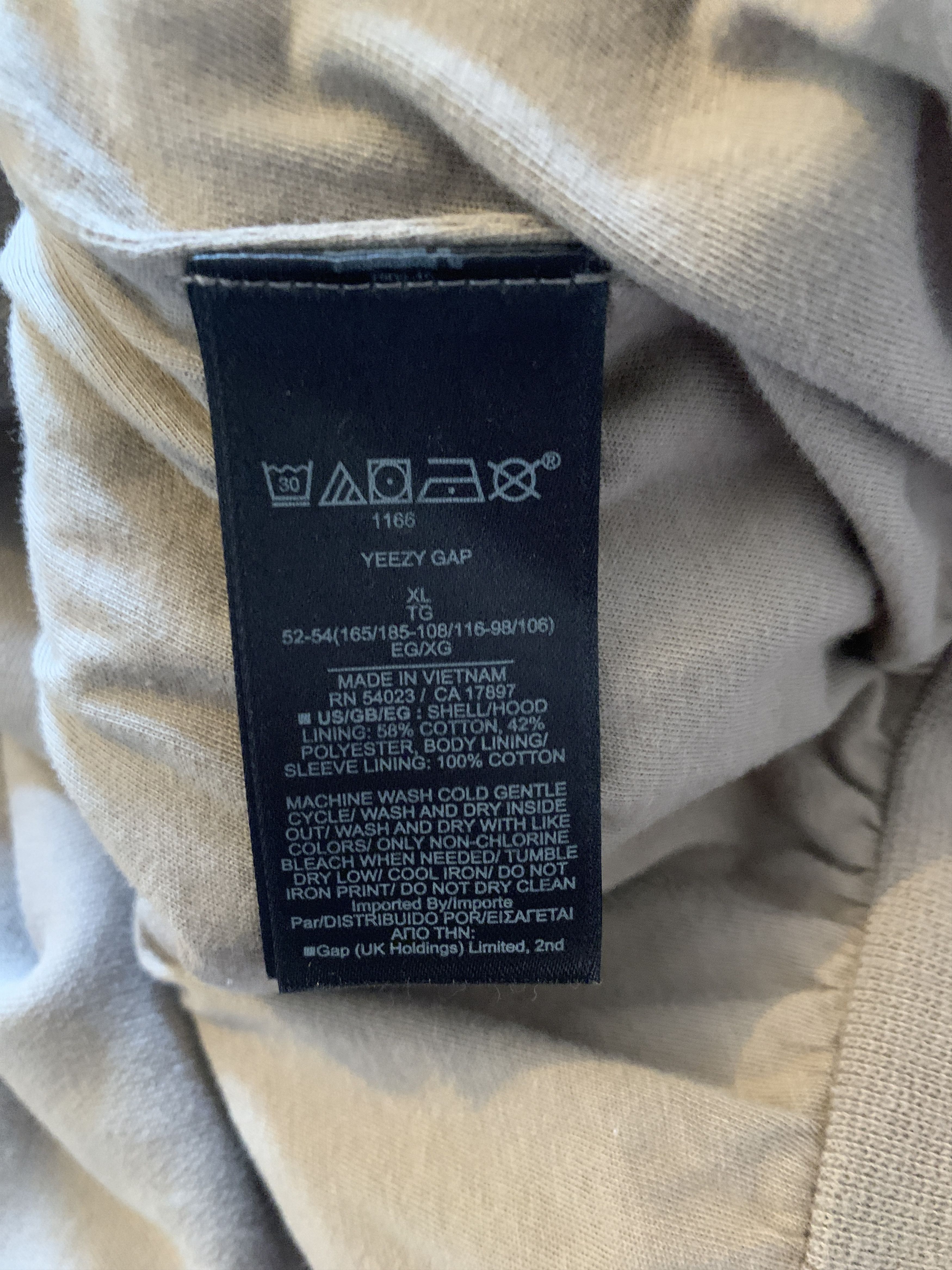 Balenciaga × Gap × Yeezy Yeezy Gap Balenciaga Hoodie Beige Size US XL / EU 56 / 4 - 4 Thumbnail