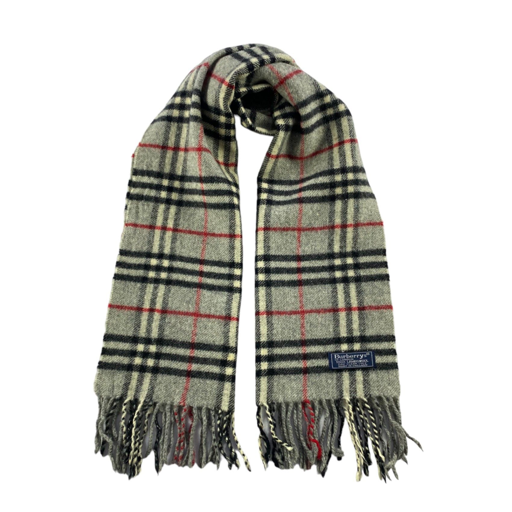 Burberry × Vintage Burberry Scarf / Muffler / Neckwear - WW958 Size ONE SIZE - 1 Thumbnail