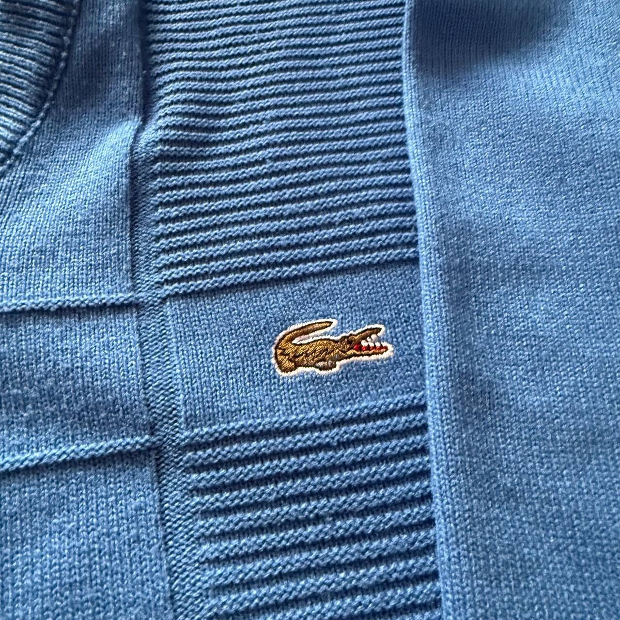 Lacoste Lacoste Chemise Sweater, Knit Vintage 80s Size US XL / EU 56 / 4 - 3 Thumbnail
