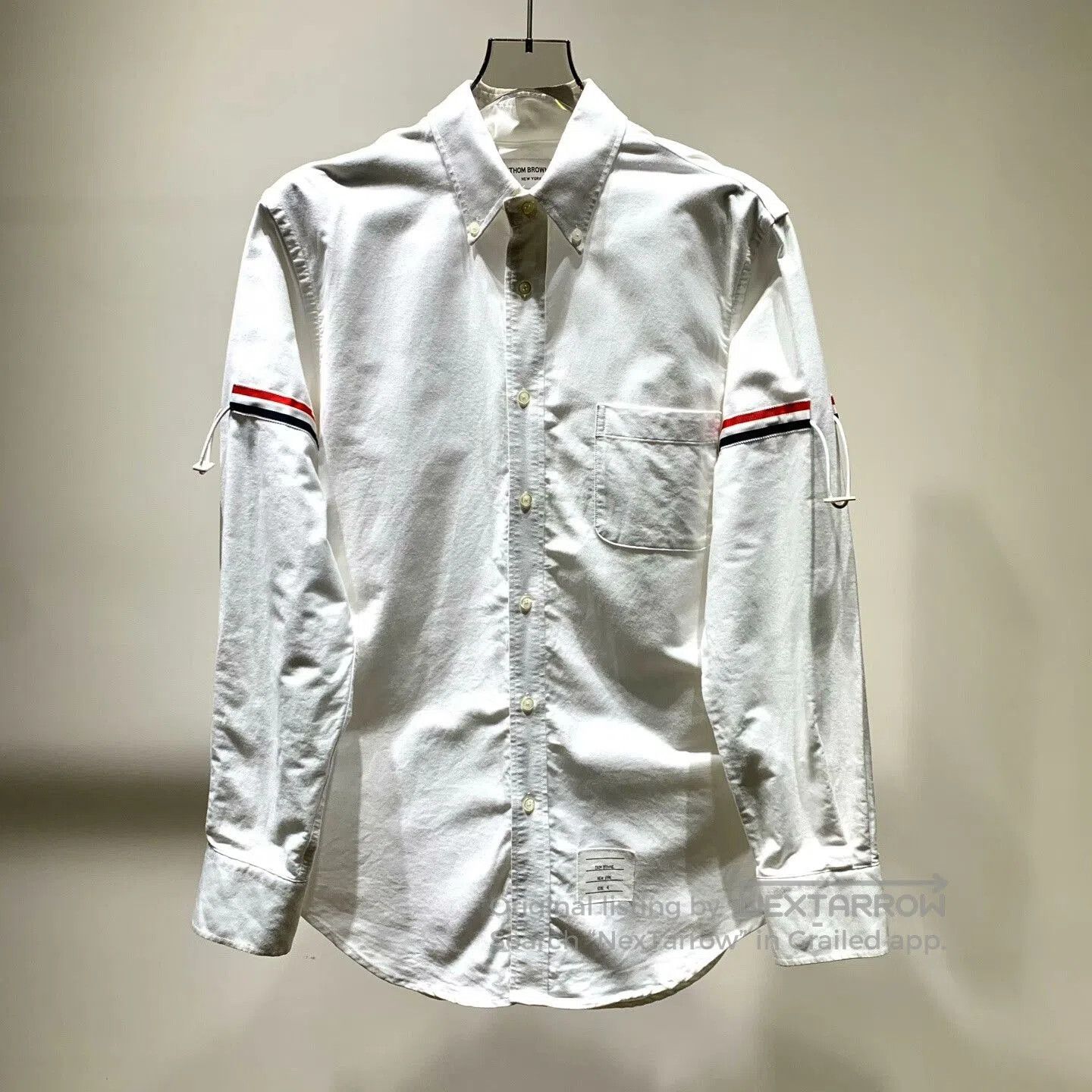 Thom Browne Thombrowen Stripe Button Long Sleeve Shirt. Size US L / EU 52-54 / 3 - 1 Thumbnail