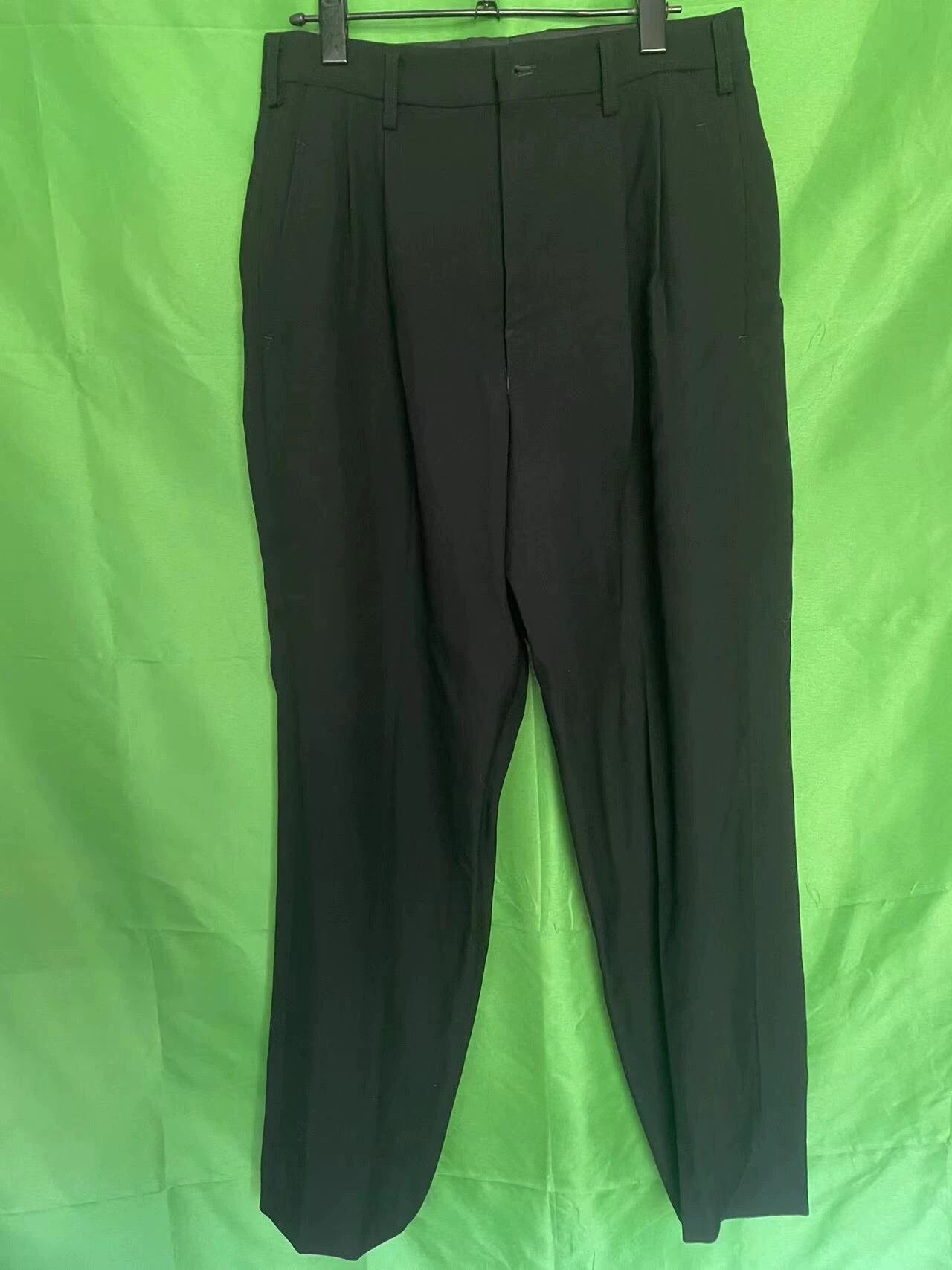 Yohji Yamamoto Yohji Yamamoto 91Aw Wool 2 Pleated Wide Pants - -DMC Size US 32 / EU 48 - 1 Thumbnail