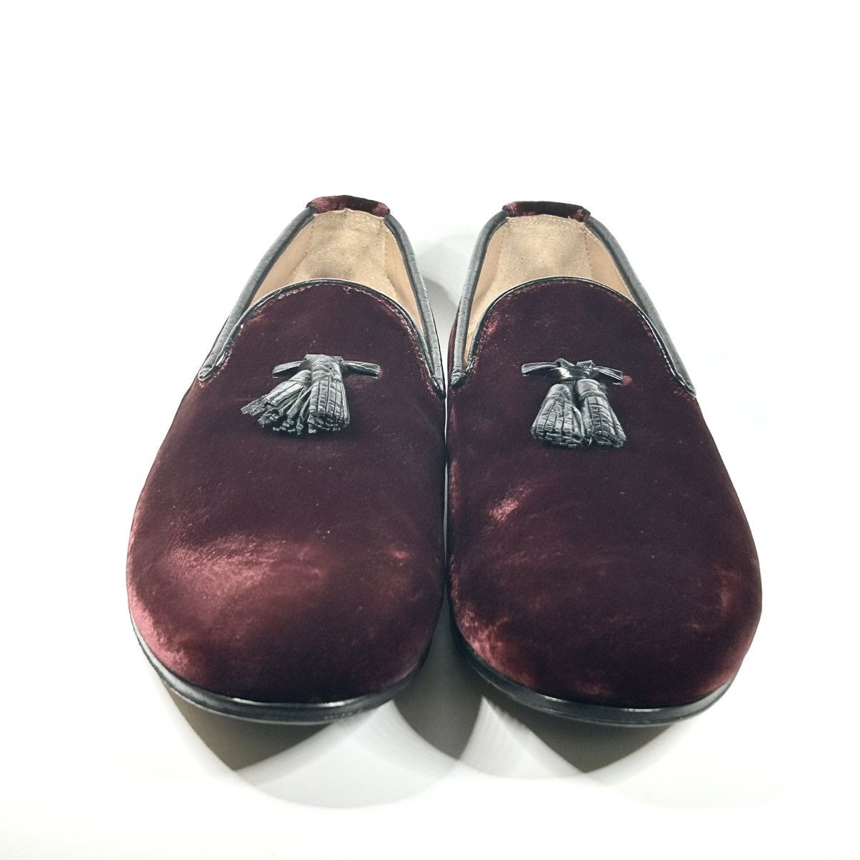 Tom Ford New Tom Ford Nicolas Velvet Loafers Cranberry Size 7UK/8US Size US 8 / EU 41 - 2 Thumbnail