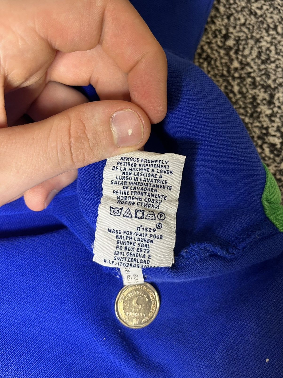 Polo Ralph Lauren POLO RALPH LAUREN BLUE CHIEF KEEF POLO SHIRT Size US L / EU 52-54 / 3 - 6 Thumbnail