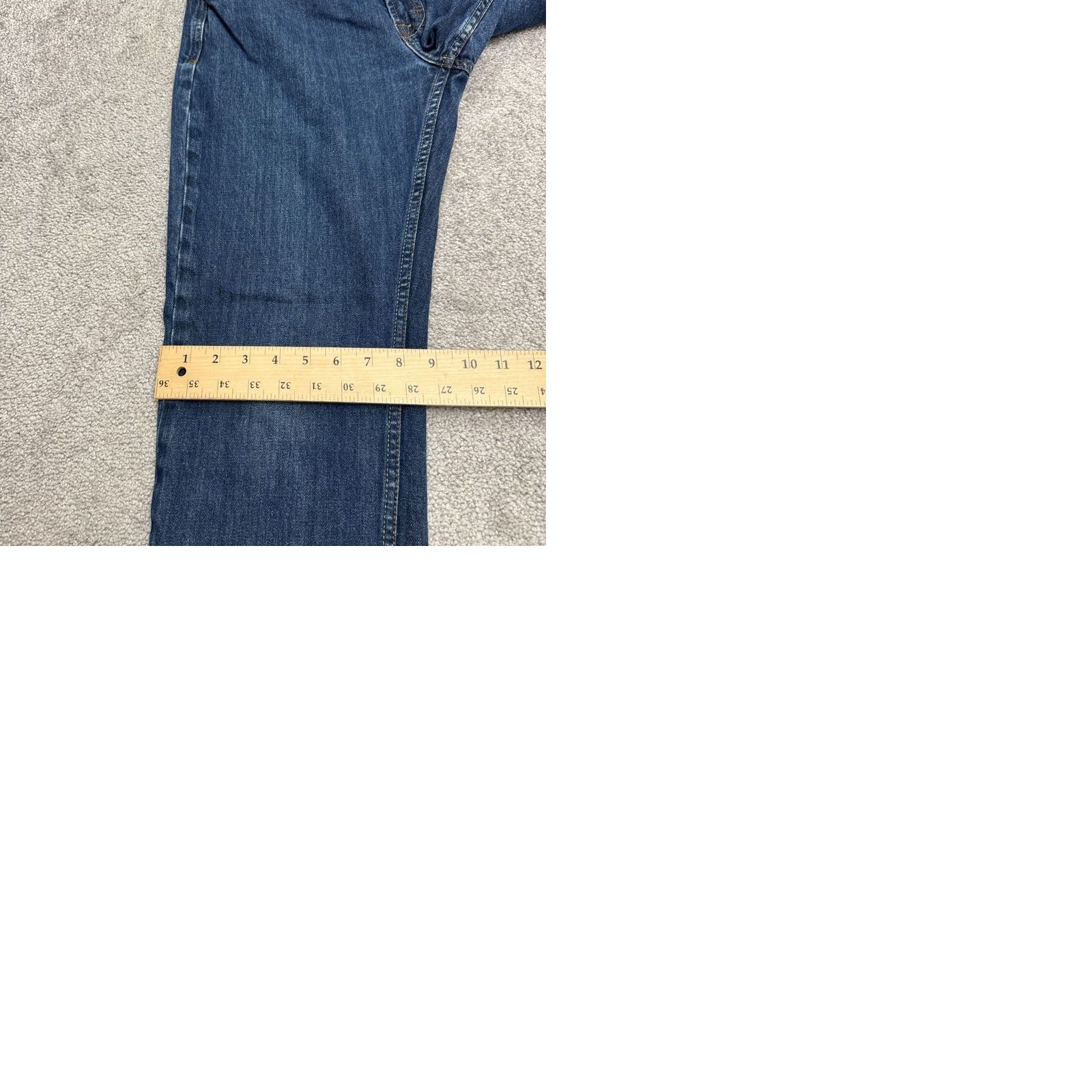 FatFace FatFace Jeans Mens 32 Short Straight Denim 5-Pocket Blue Cotton Regular Rise Straight Leg Casual Denim Jeans Size US 32 / EU 48 - 10 Thumbnail