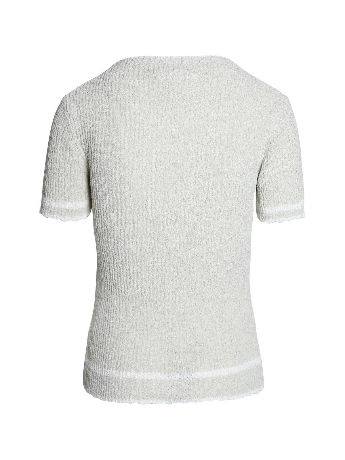 Maison Margiela o1y0625 V-neck Sweater in Light Gray Size S / US 4 / IT 40 - 2 Thumbnail