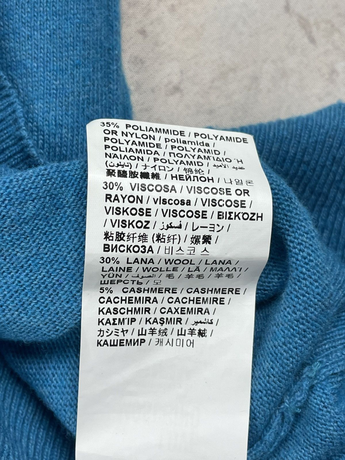 Love Moschino (Women’s) Love Moschino S Blue Wool Cashmere Sweater Classic Size S / US 4 / IT 40 - 6 Thumbnail