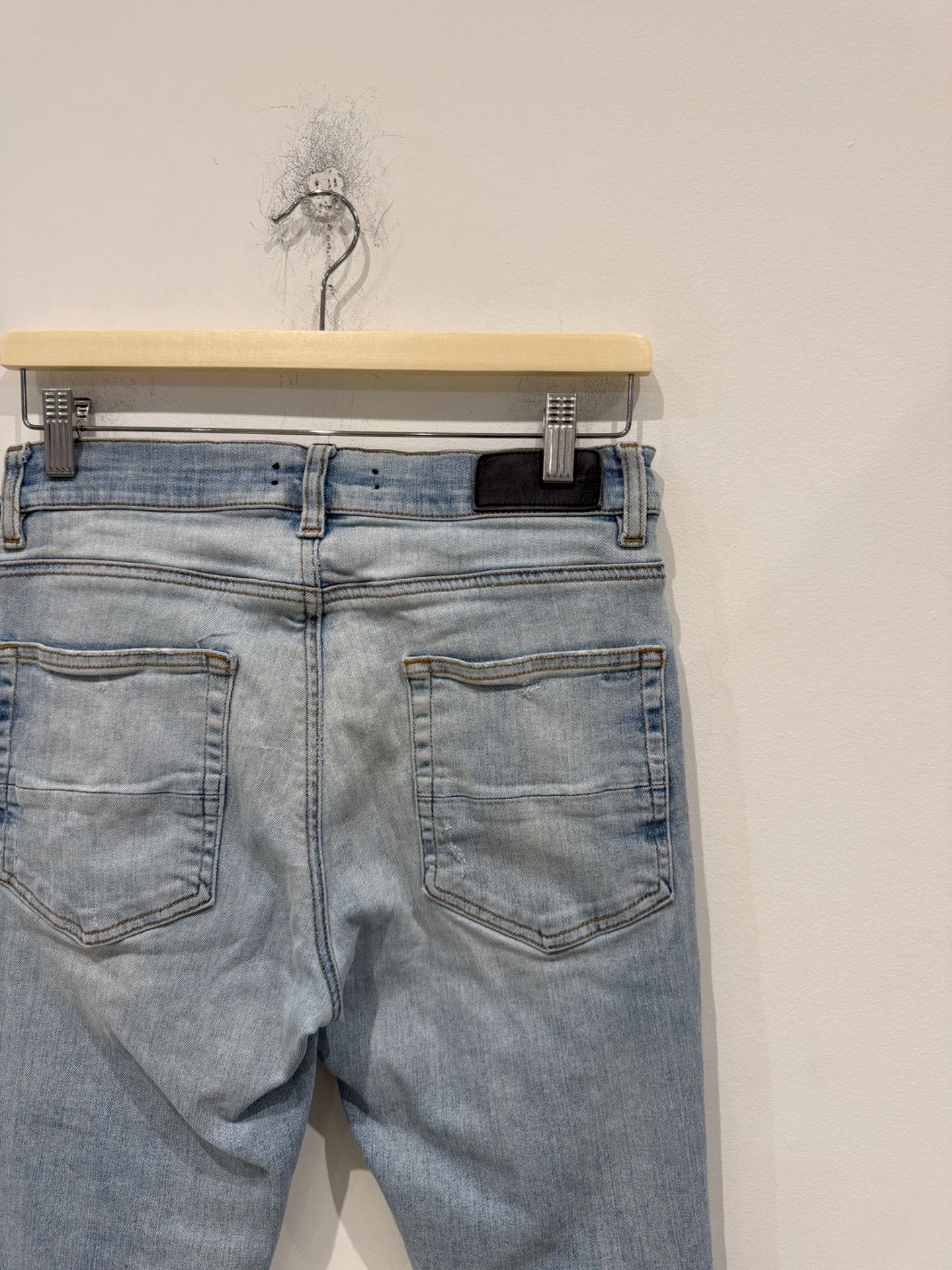 Amiri Amiri Kapital Patch Work Light Wash Jeans Size US 31 - 5 Thumbnail