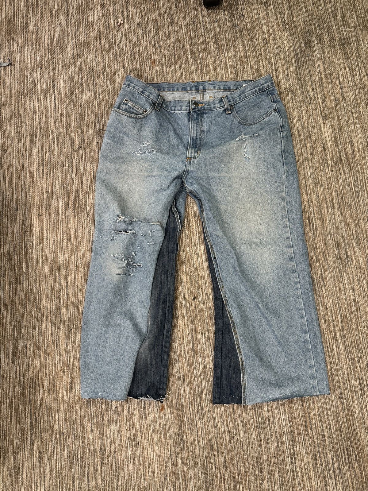 Other Distressed Flared Blue Jeans Size US 36 / EU 52 - 1 Thumbnail