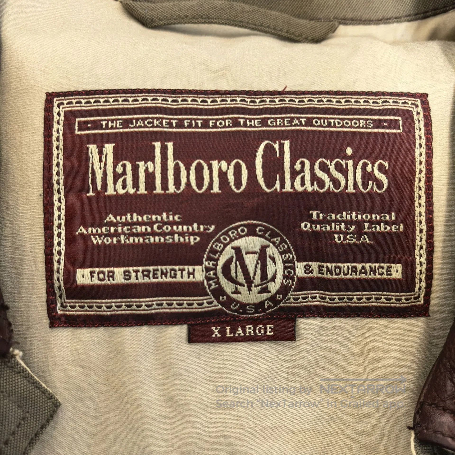 Marlboro Classics Marlboro Classics Leather Collar Jacket. Size US XL / EU 56 / 4 - 6 Thumbnail