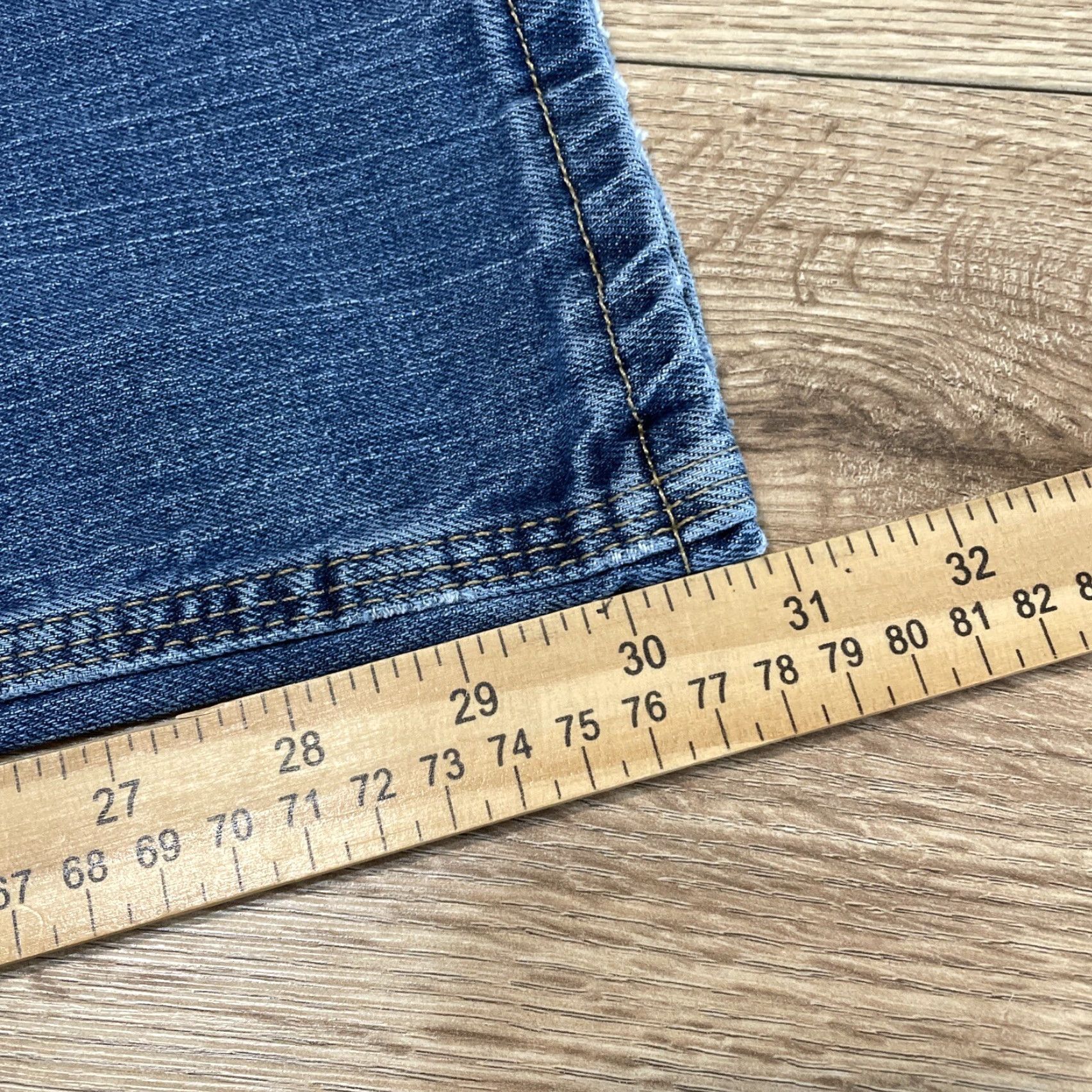 Vintage VINTAGE C.E. Schmidt Women's Jeans Size 8x32 Blue Denim Stretch Utility Straight Size 30" / US 8 / IT 44 - 7 Thumbnail