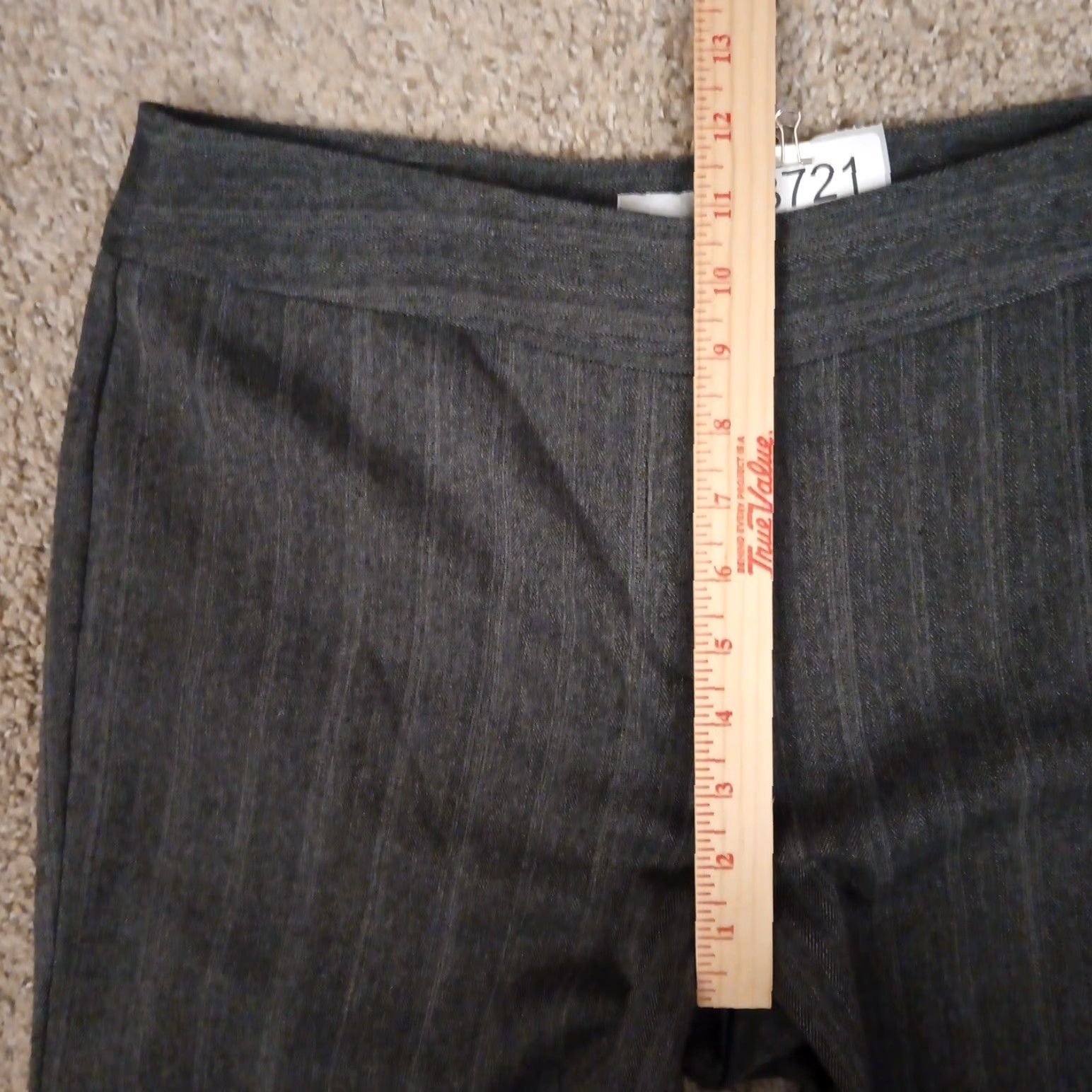 Vintage Chico's Dress Pants Womens 0.5 Gray Herringbone Flat Front 32x32 Mid Rise Pants Women) Size 25" / US 0 / IT 36 - 5 Thumbnail