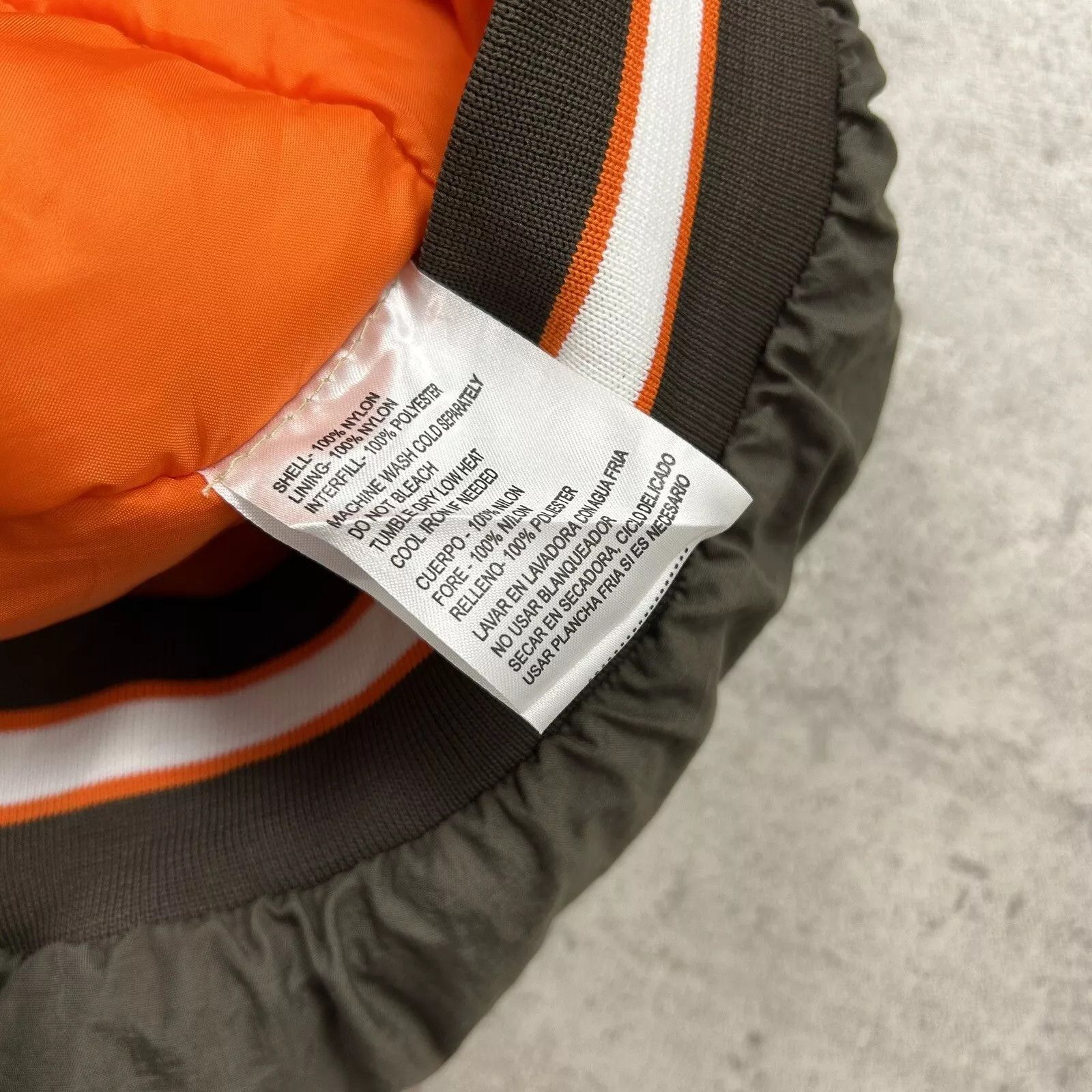 NFL × Reebok × Vintage 00s CLEVELAND BROWNS PUFFER JACKET GRIDIRON CLASSIC LOGO Size US XL / EU 56 / 4 - 8 Thumbnail