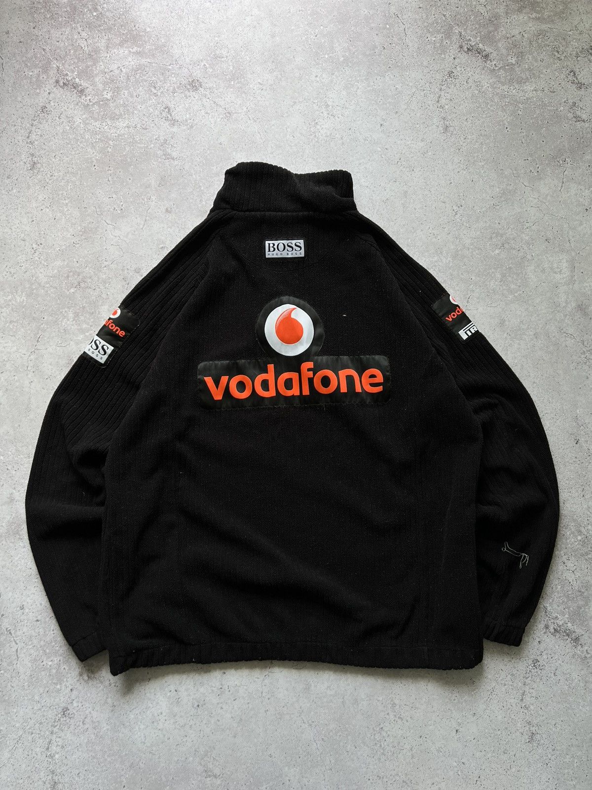 Mercedes-Benz × Vintage McLaren Mercedes Vodafone Fleece Zip Racing Sweater Size US XL / EU 56 / 4 - 2 Thumbnail