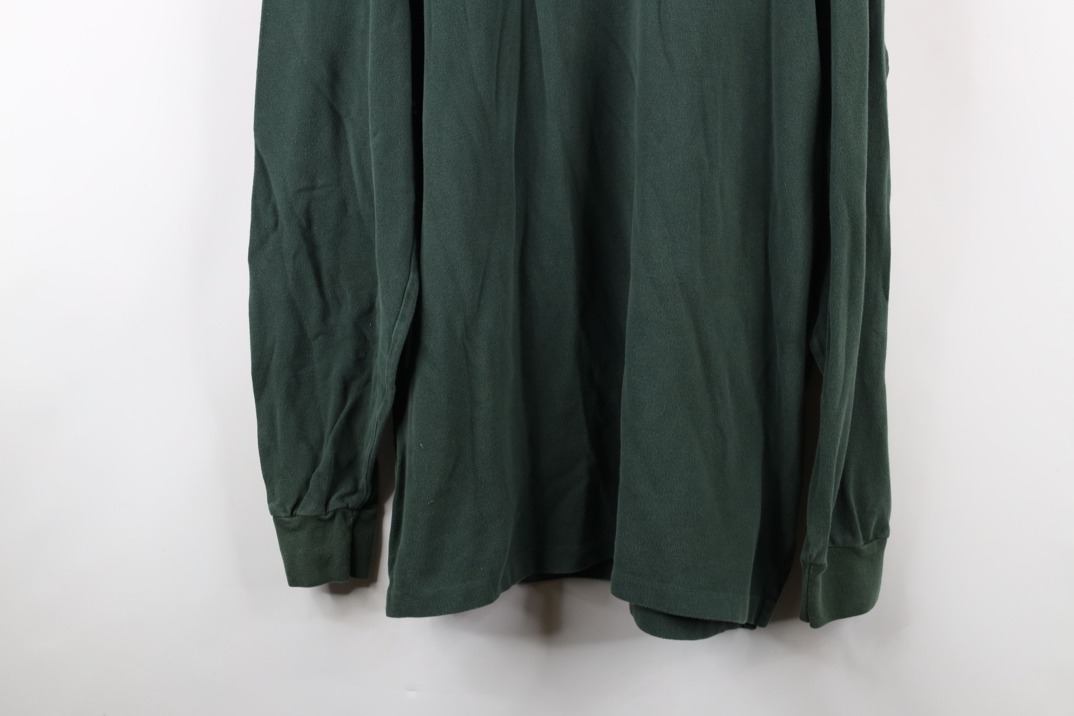 Ralph Lauren × Vintage Vintage 90s Ralph Lauren Cotton Turtleneck T-Shirt Green Size US XL / EU 56 / 4 - 3 Thumbnail