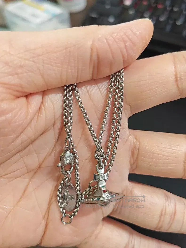 Vivienne Westwood vivienne westwood Silver Small Orb Necklace Complete Packa Size ONE SIZE - 7 Thumbnail