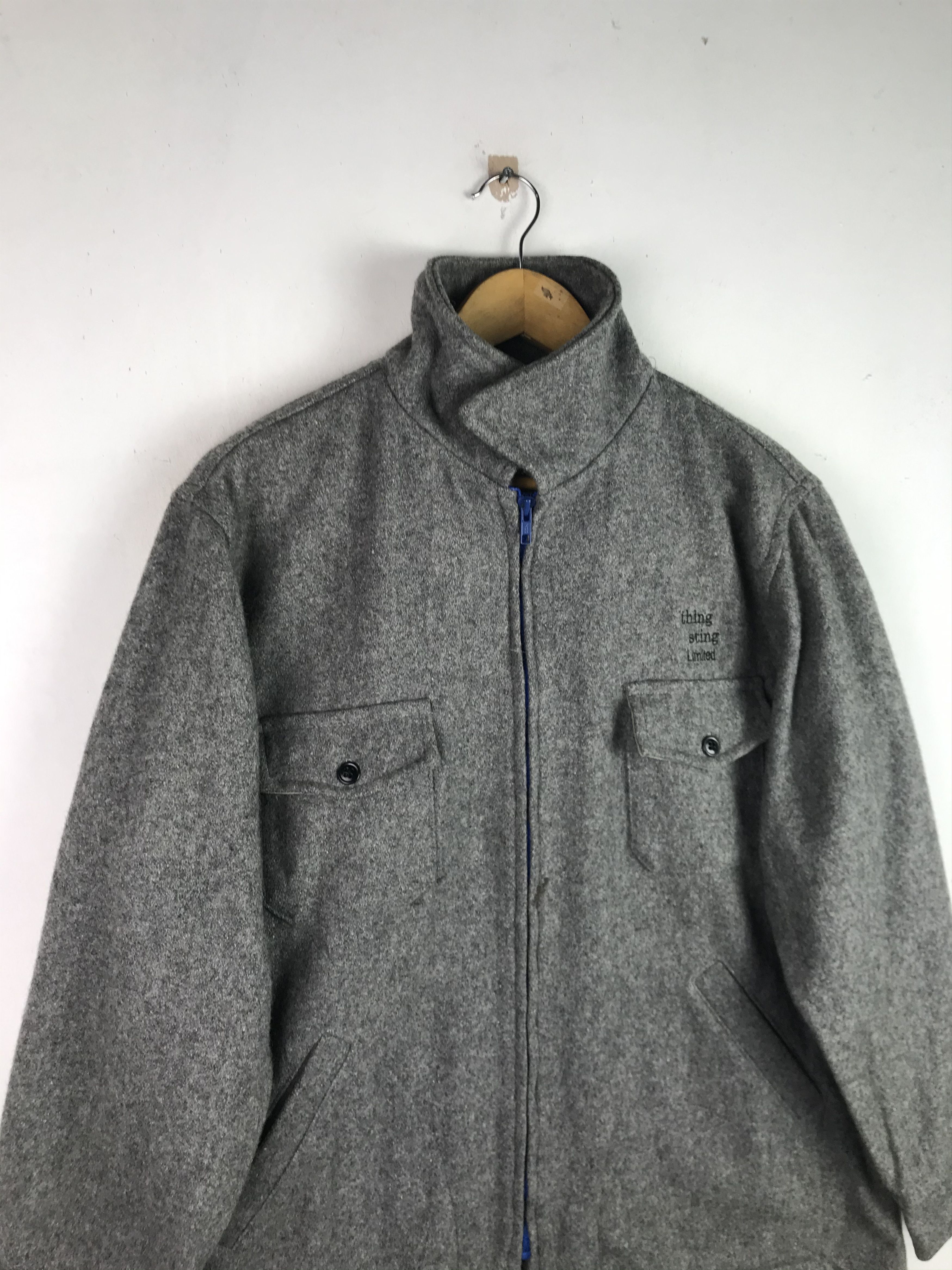 Vintage Vintage Melton Wool Jacket Luxury design Size US L / EU 52-54 / 3 - 6 Thumbnail