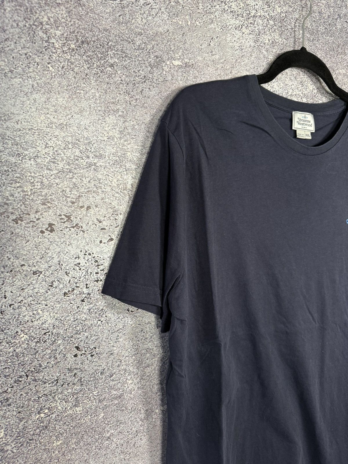 Vintage × Vivienne Westwood Vintage Vivienne Westwood Basic Logo Blue Tee Oldmoney Size US XXL / EU 58 / 5 - 5 Thumbnail