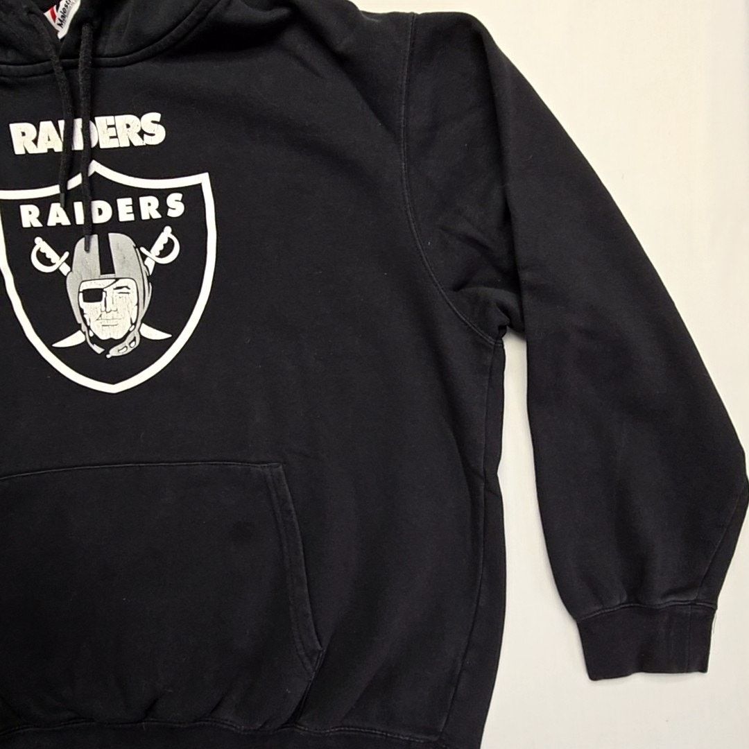 Majestic Raiders Hoodie Black Graphic NFL Majestic XL Sweatshirt Y2K Size US XL / EU 56 / 4 - 4 Thumbnail