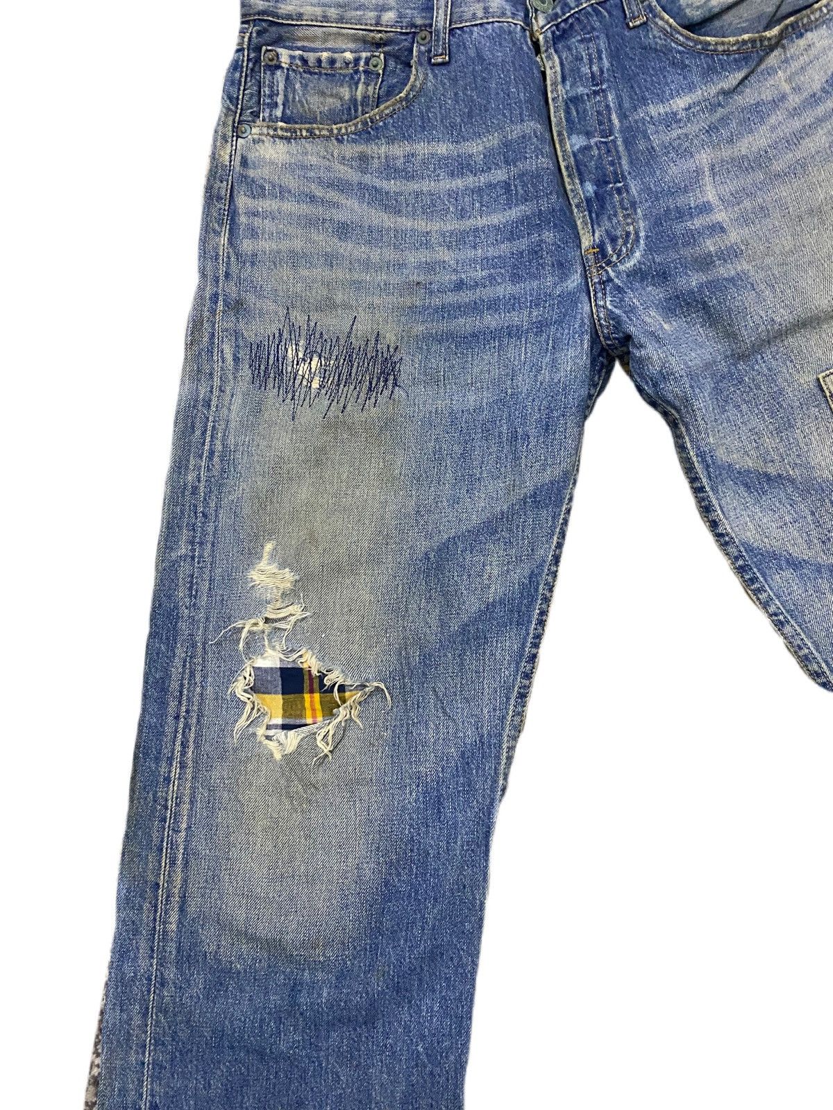 Levi's Vintage 90s Levis Ripped Style Kurt Cobain Nirvana Size US 33 - 5 Thumbnail