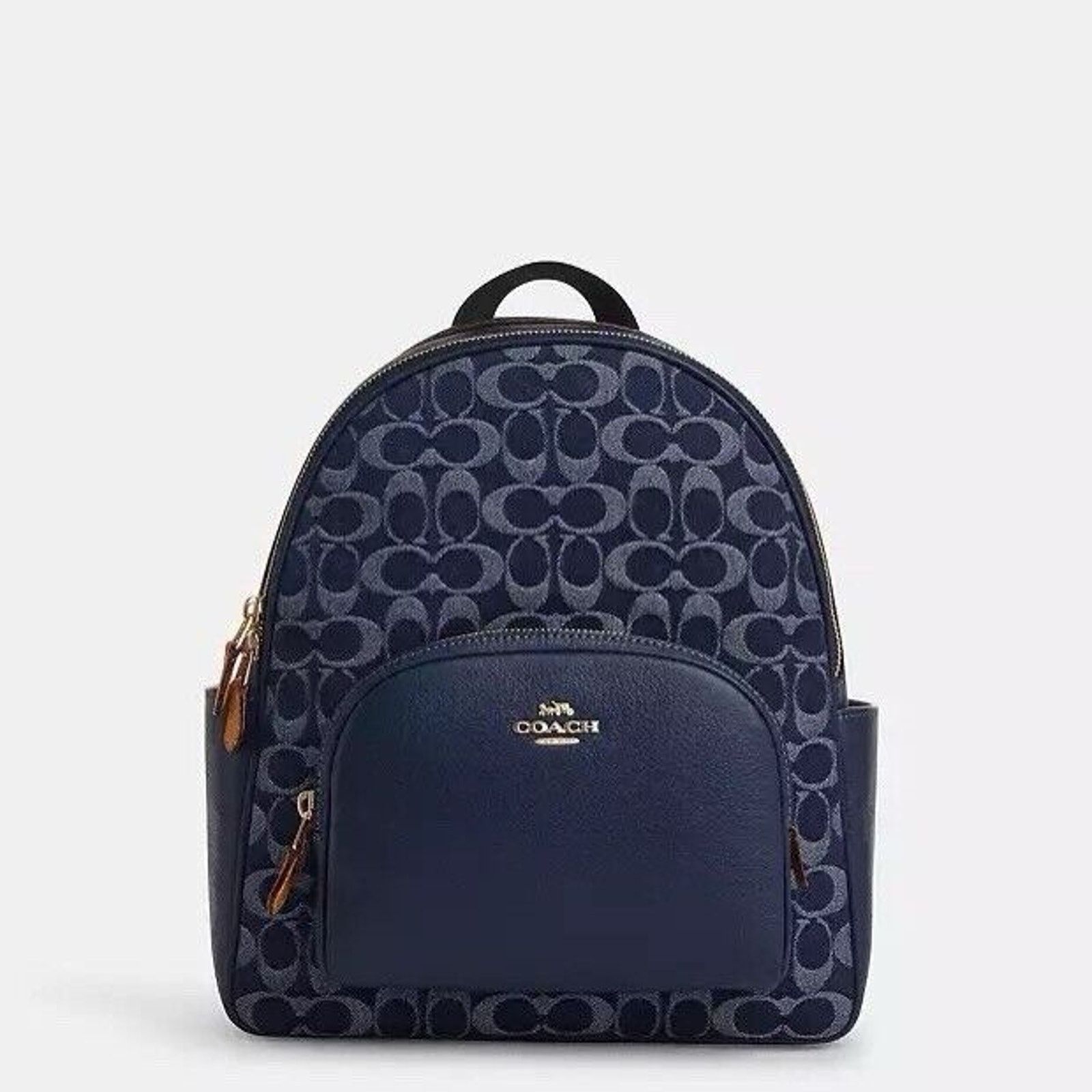 coach court backpack in colorblock signature canvas Coach Court Backpack In Blocked