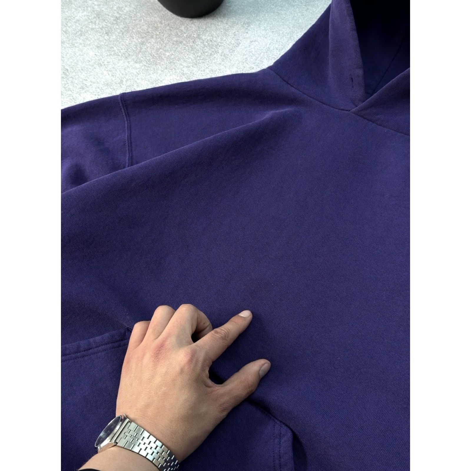 Russell Athletic VINTAGE Russell Athletic Hoodie Box Fit Purple Men L 90s USA Size US L / EU 52-54 / 3 - 5 Thumbnail