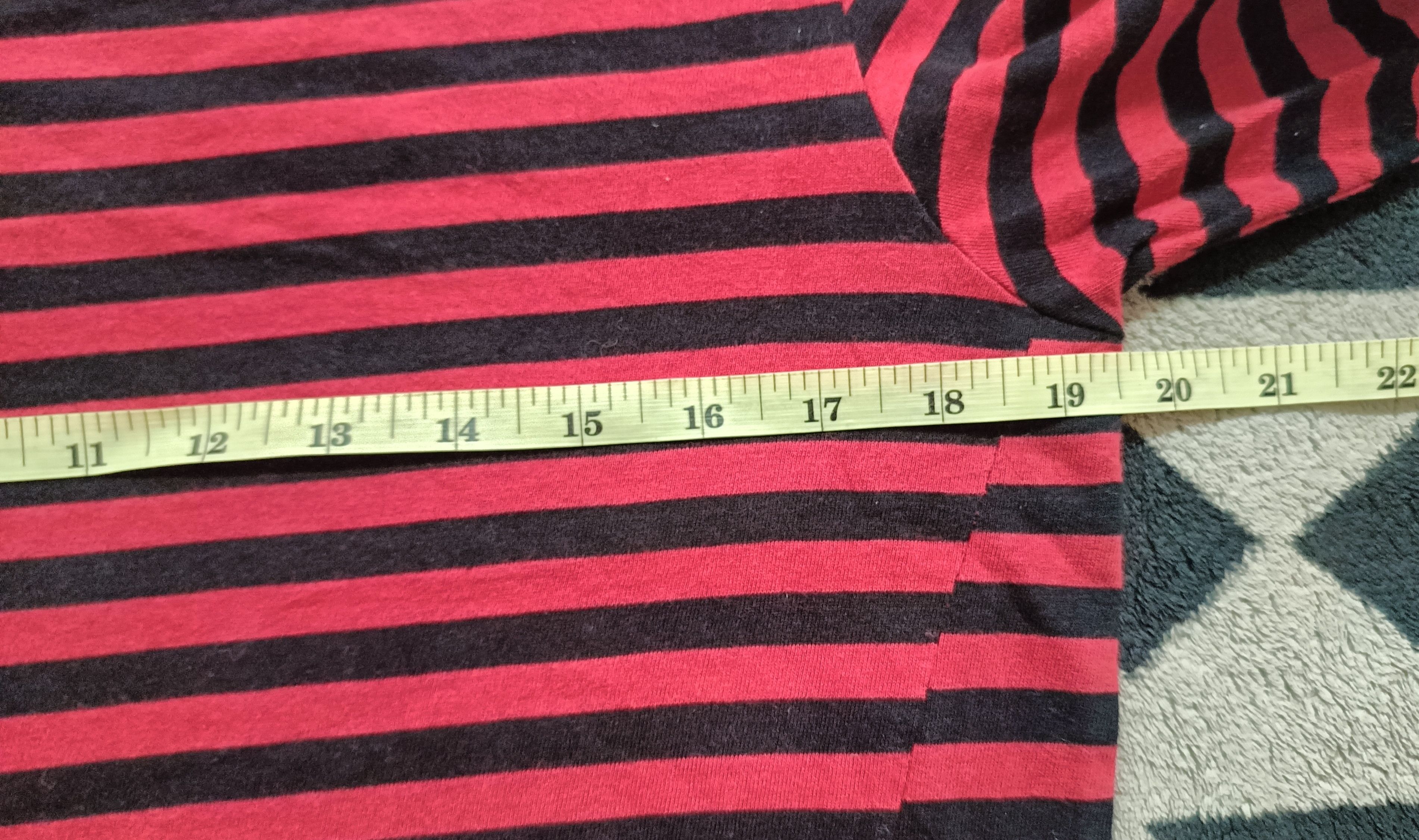 Japanese Brand 🔥🔥Rare Number Nine Checked Red Long Sleeve Tee Size US M / EU 48-50 / 2 - 5 Thumbnail