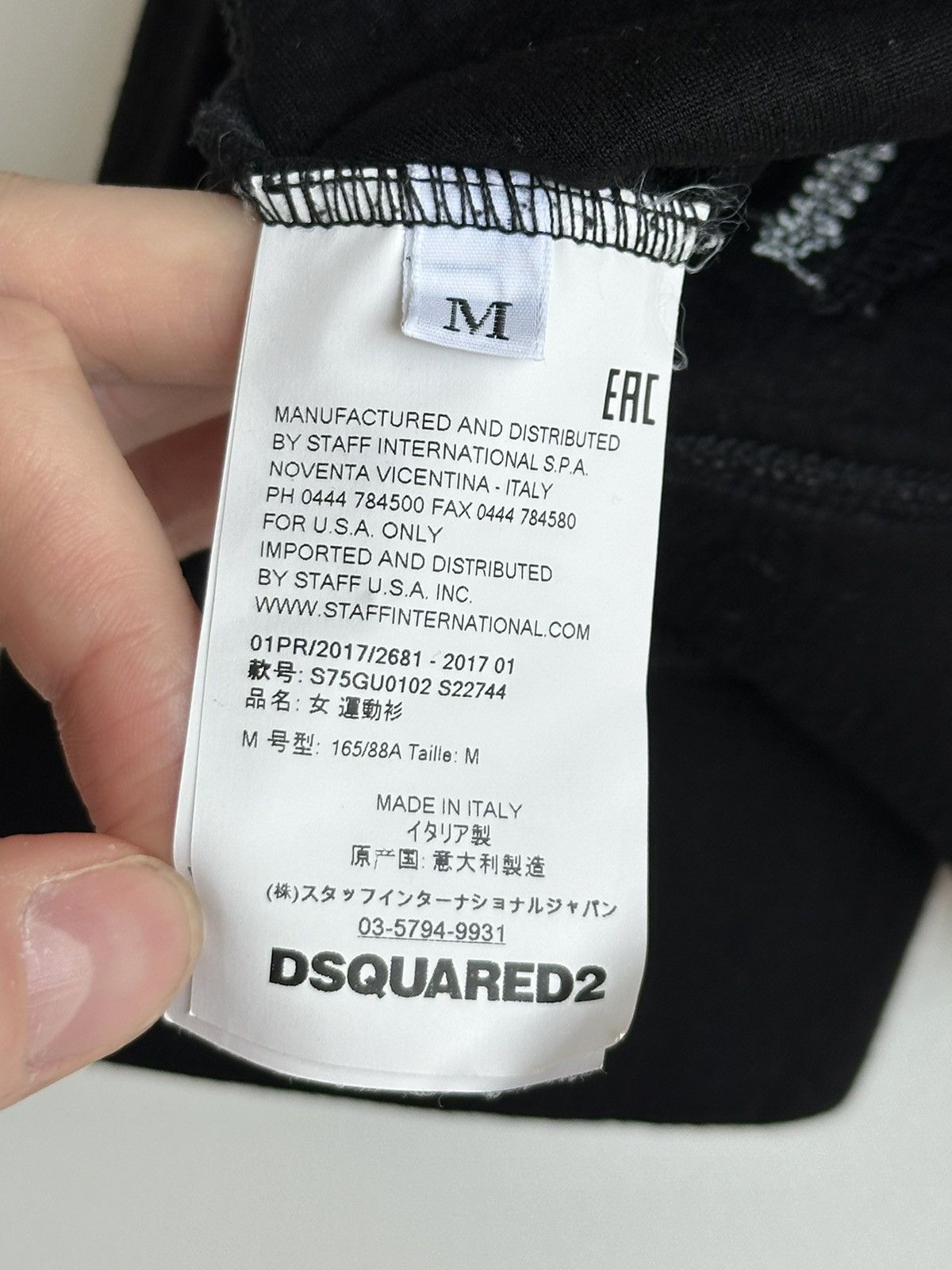 Dsquared2 DSQUARED2 Sequined Detail Viscose Black Sweatshirt Women's M Size M / US 6-8 / IT 42-44 - 8 Thumbnail