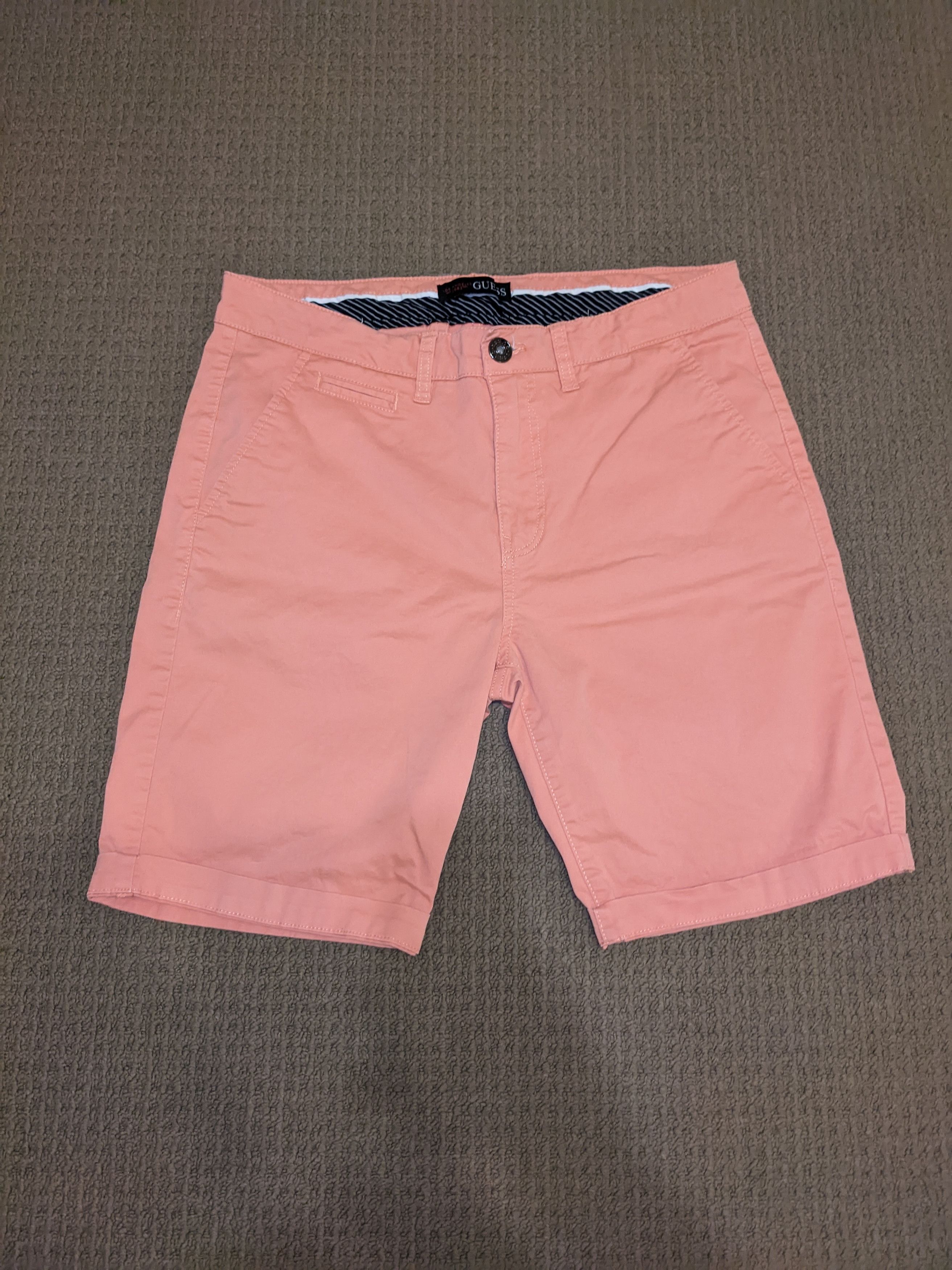 Guess Pink/Light Orange Guess Shorts Size US 28 / EU 44 - 1 Thumbnail
