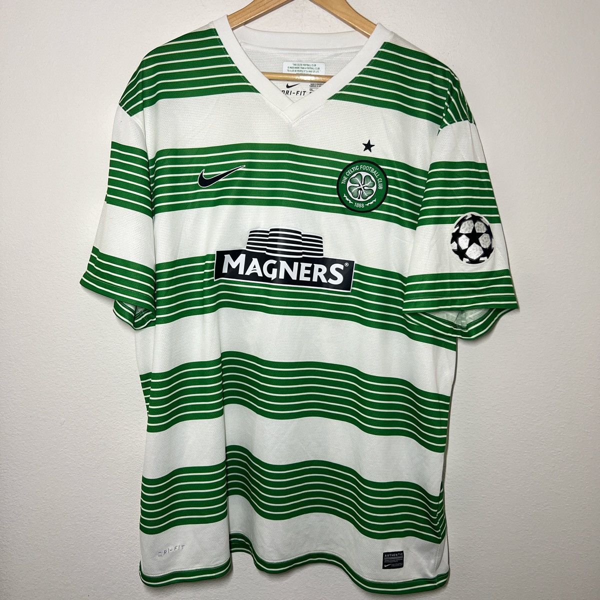 Celtic 2013-2015 Home Jersey UCL Vintage Soccer
