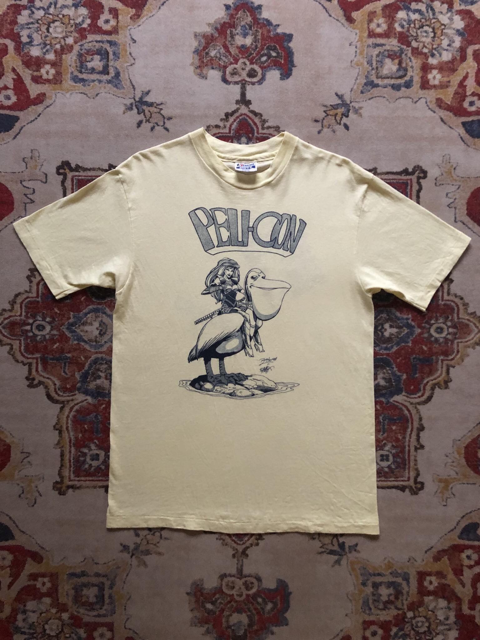 Vintage 80s Pelicon Ron Lim Adam Kubert Marvel Shirt