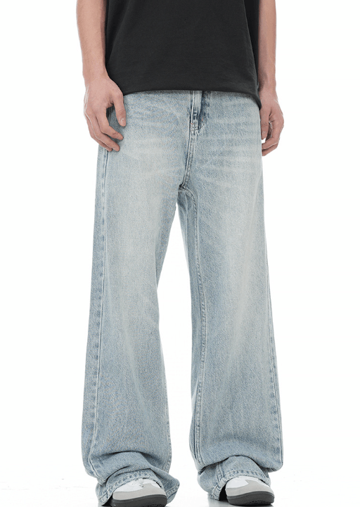 Japanese Brand × Jean American straight cleanfit light blue loose jeans for men Size US 32 / EU 48 - 3 Thumbnail
