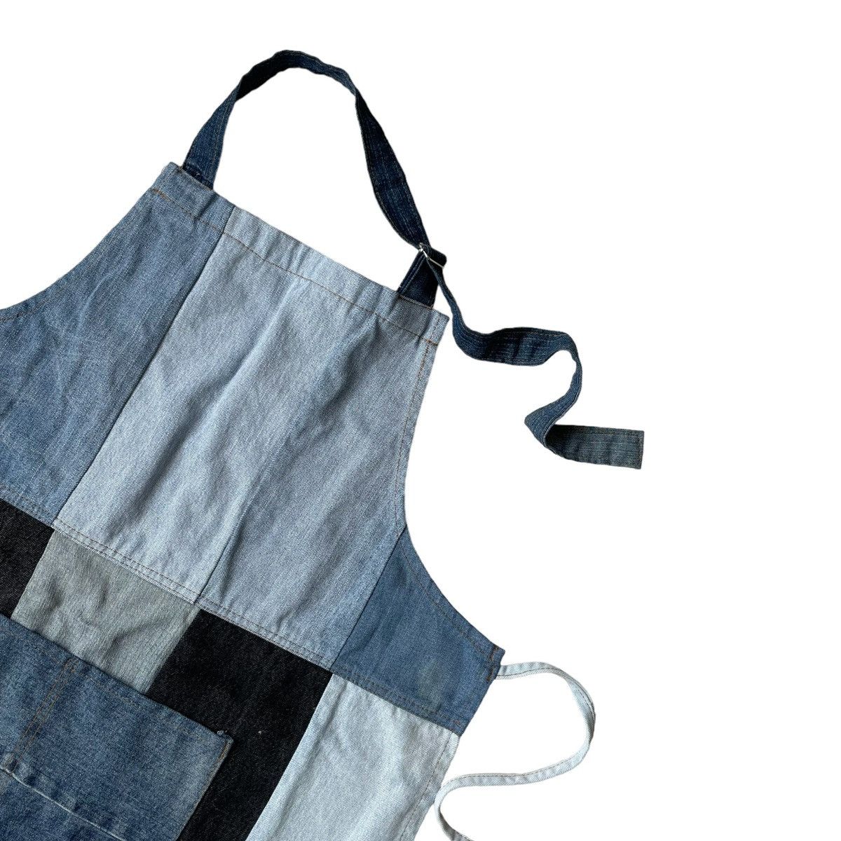 Hysteric Glamour Classic Look Rare Patchwork Single Pocket Apron Denim Size ONE SIZE - 3 Thumbnail