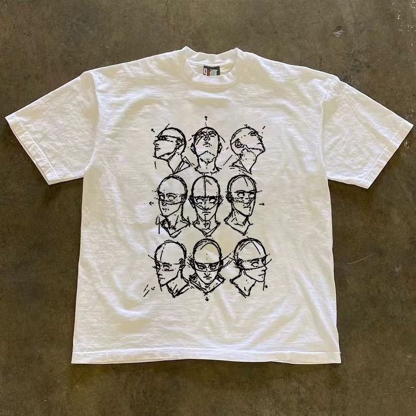 Japanese Brand × Vintage Street retro pattern loose versatile tee Size US L / EU 52-54 / 3 - 1 Thumbnail