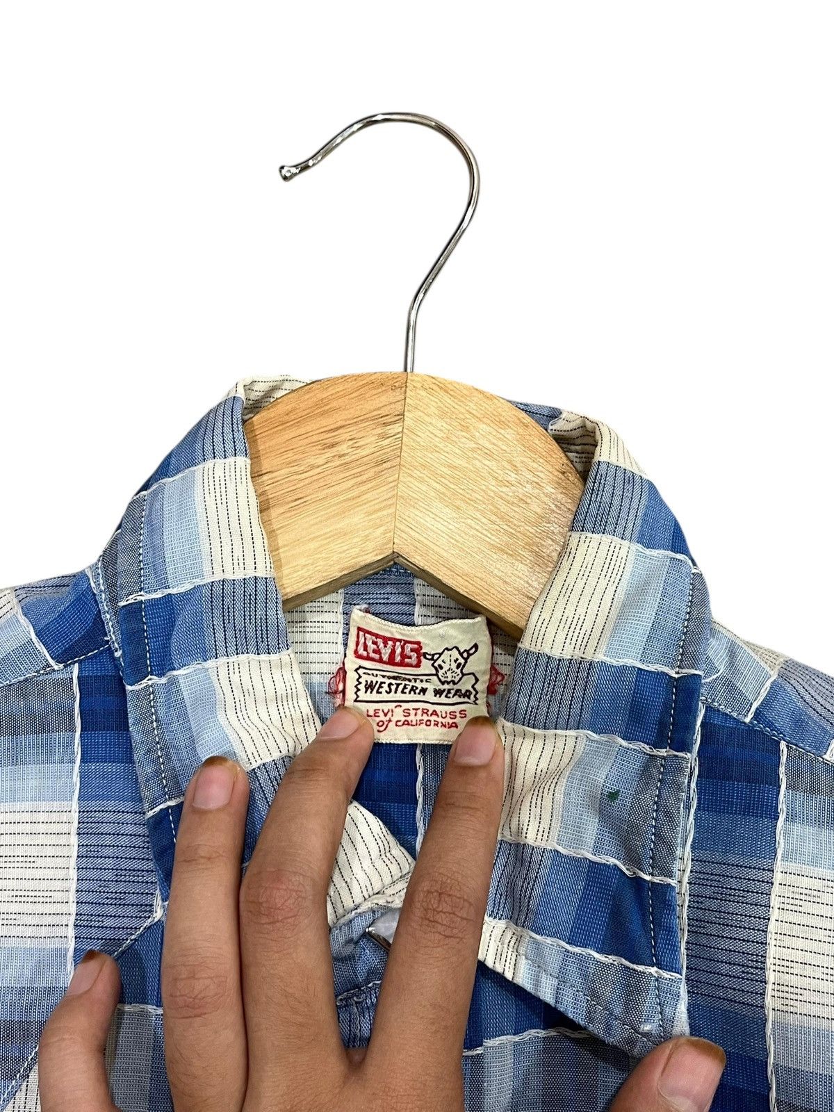 Levi's Levis 50's Pearl Snap Button Western Shirt Size US S / EU 44-46 / 1 - 3 Thumbnail