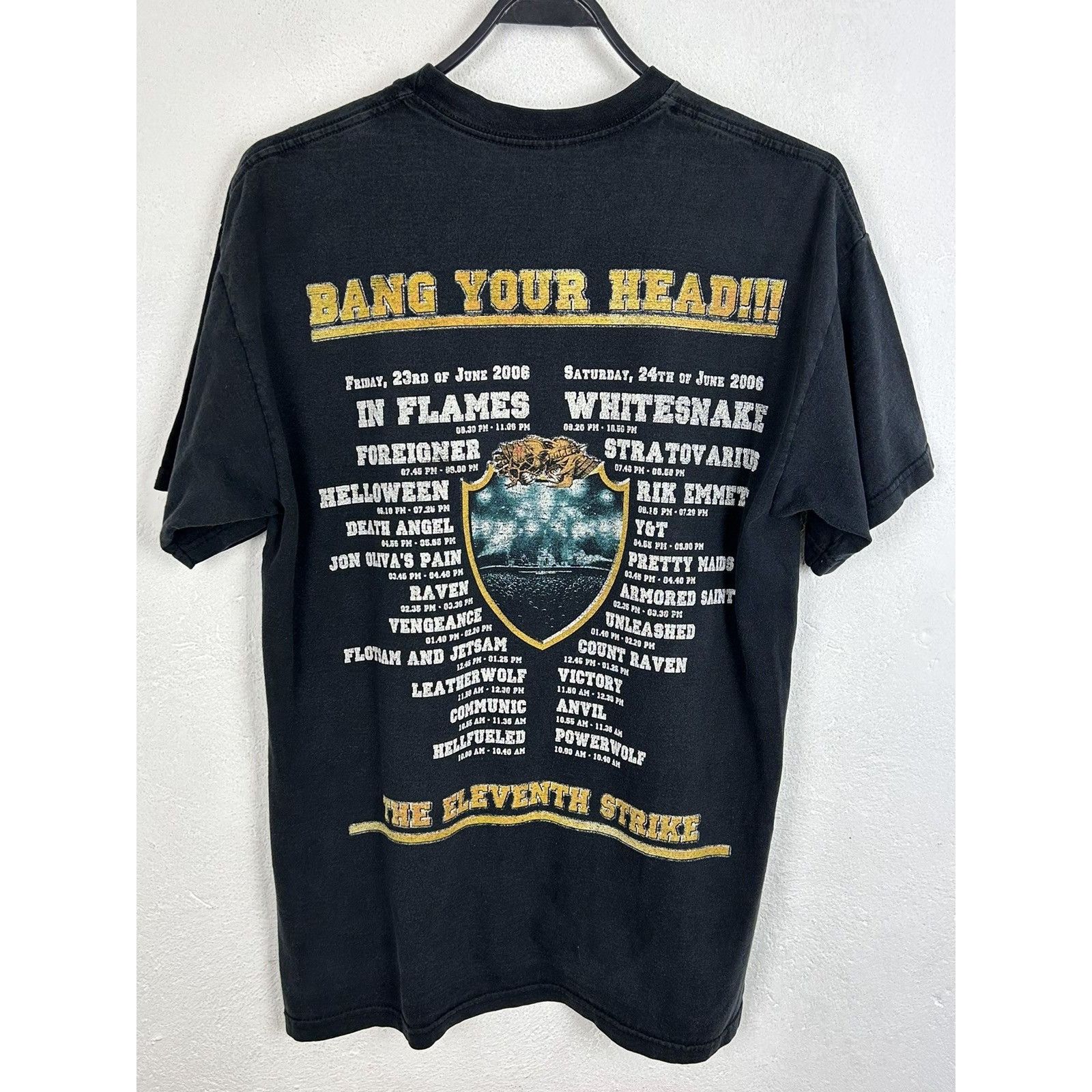 Band Tees 00s Vintage Bang Your Head 2006 Festival Crew T-Shirt Size US M / EU 48-50 / 2 - 1 Thumbnail