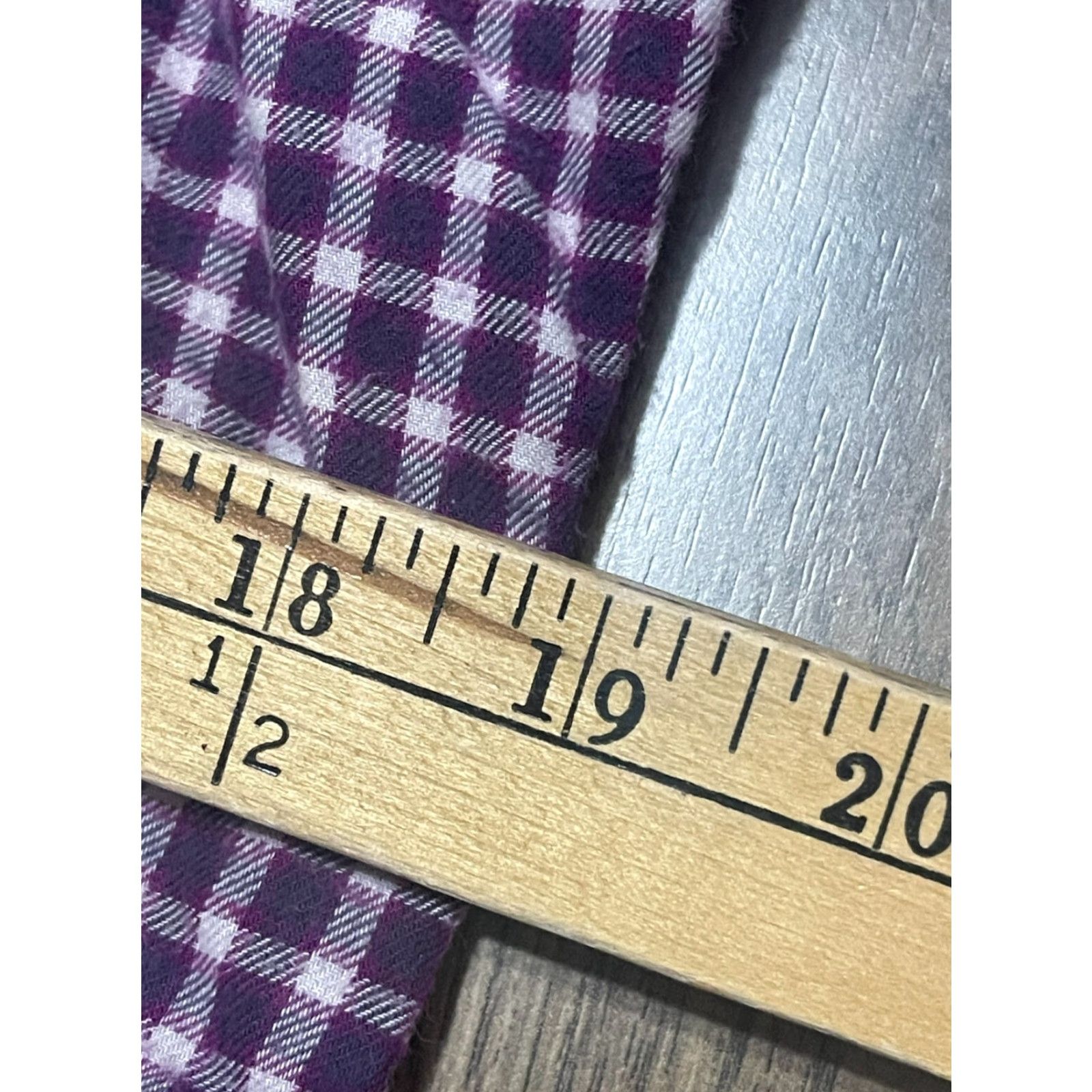 Eddie Bauer VINTAGE Eddie Bauer Shirt Women L Purple White Check Button Up Pockets Size L / US 10 / IT 46 - 6 Thumbnail