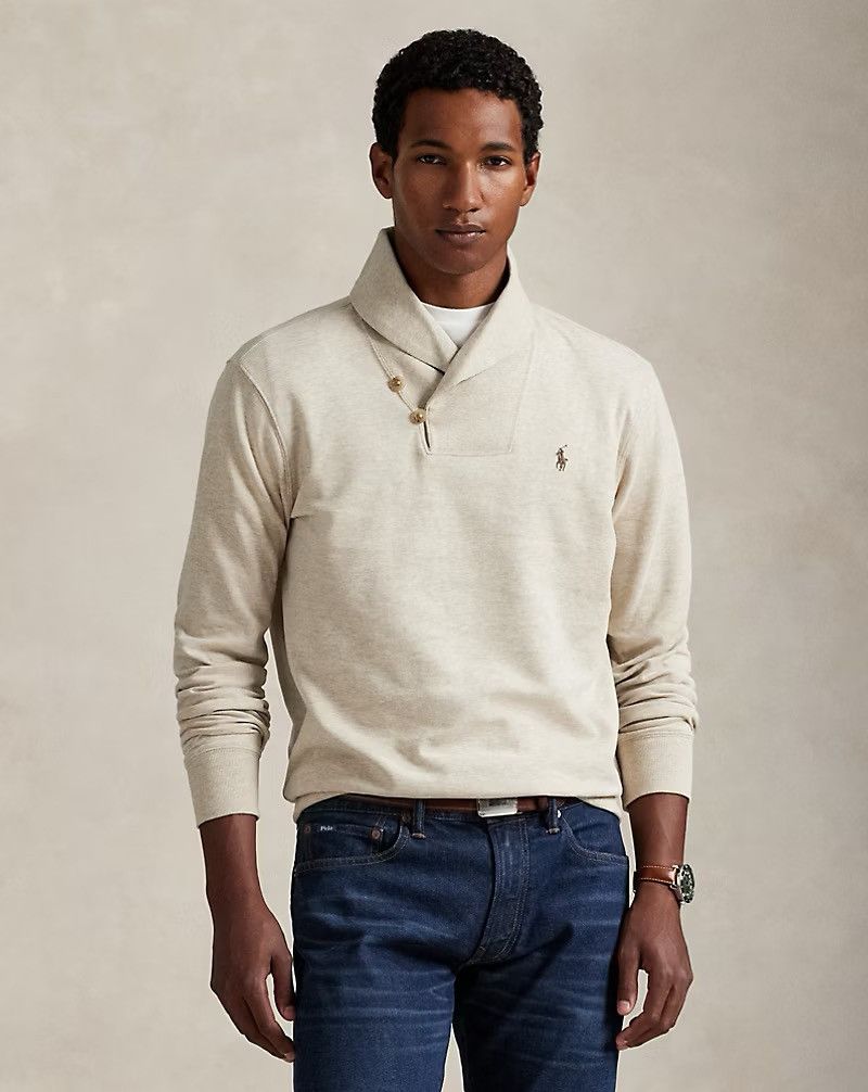 Polo Ralph Lauren Vintage Polo Ralph Lauren Jersey Shawl-Collar Sweater Size US L / EU 52-54 / 3 - 8 Thumbnail