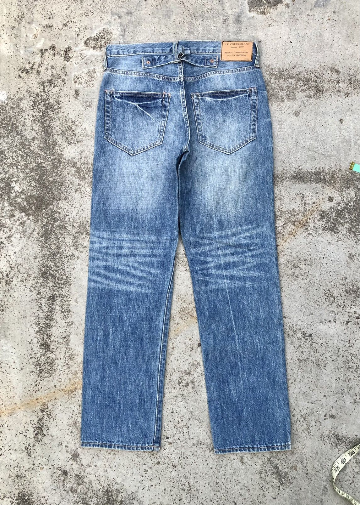 Japanese Brand BUCKLE BACK DISTRESSED DENIM BY L & CO Size US 29 - 8 Thumbnail