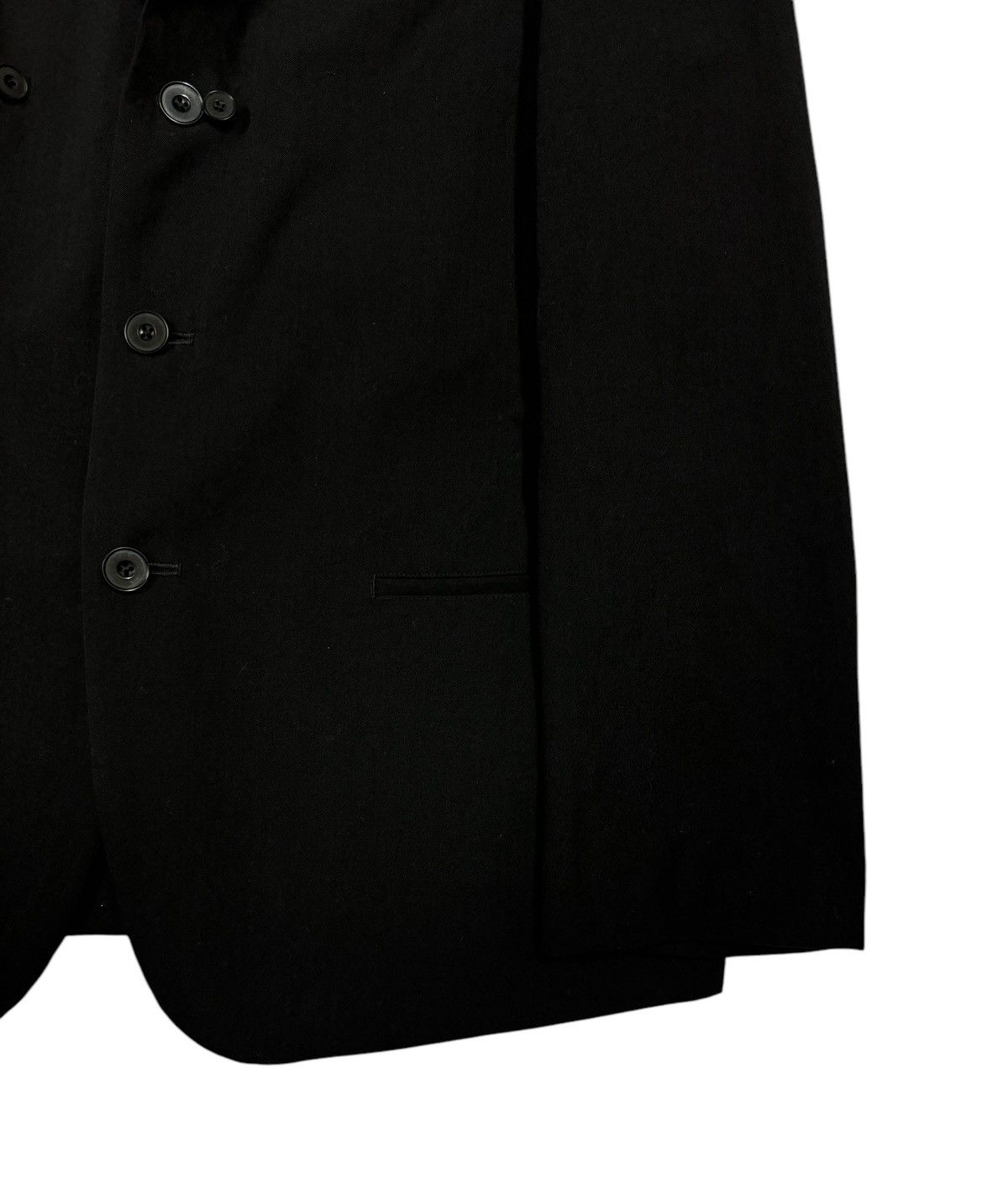 Vintage Vtg🔥Yohji Yamamoto Gabardine Og Black Blazer Wool Jacket Size 40L - 9 Thumbnail