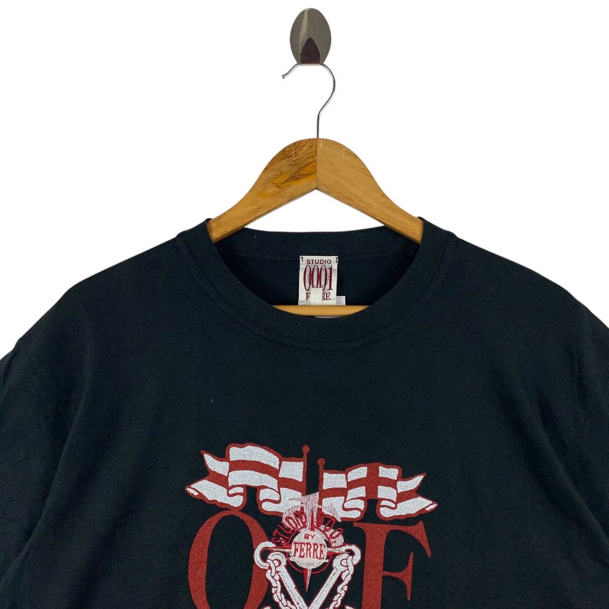 Gianfranco Ferre × Japanese Brand × Vintage Vintage 90s STUDIO 001 by FERRE big logo tee Size US L / EU 52-54 / 3 - 2 Thumbnail