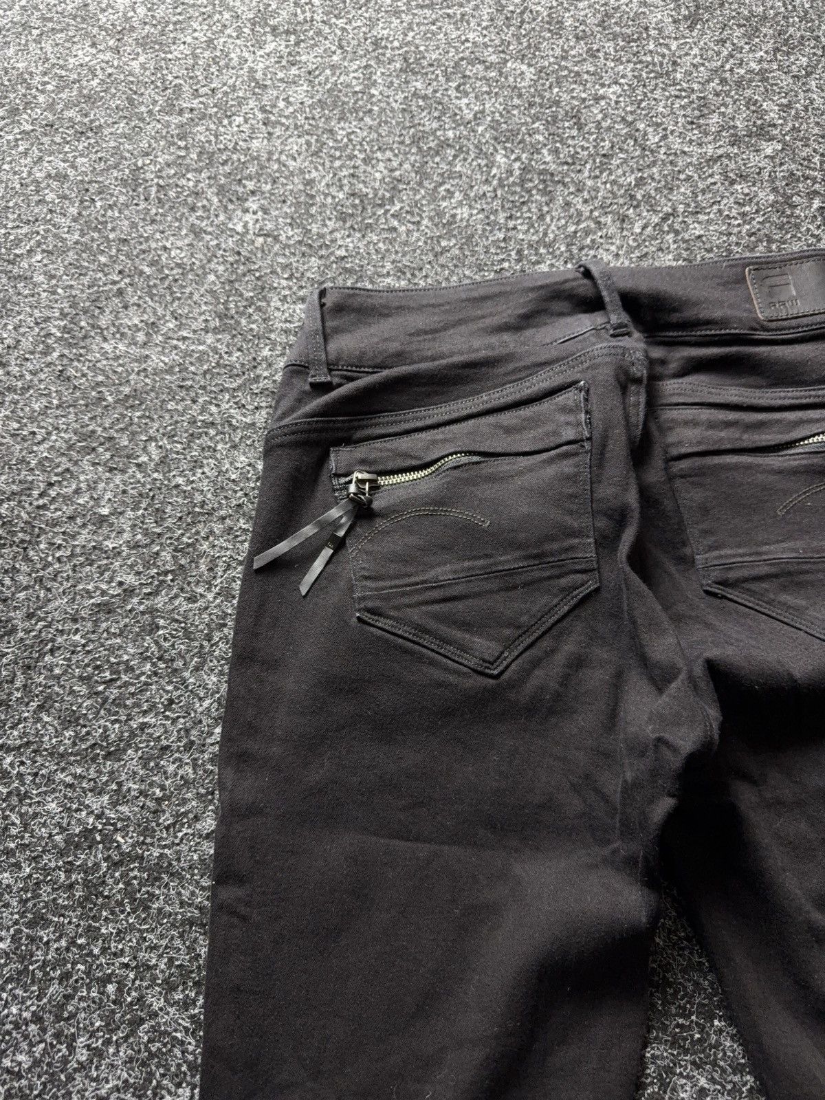 G-Star Y2K 00s vntg G-Star RAW Midge Cody Mid Skinny Black Jeans Size 28" / US 6 / IT 42 - 16 Thumbnail
