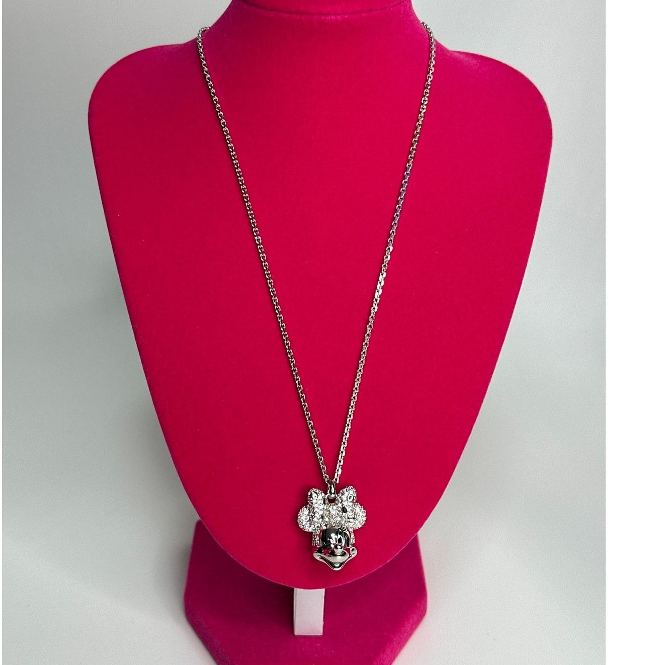 Swarovski Swarovski Disney Minnie Mouse Crystal Pendant Necklace Size ONE SIZE - 2 Thumbnail