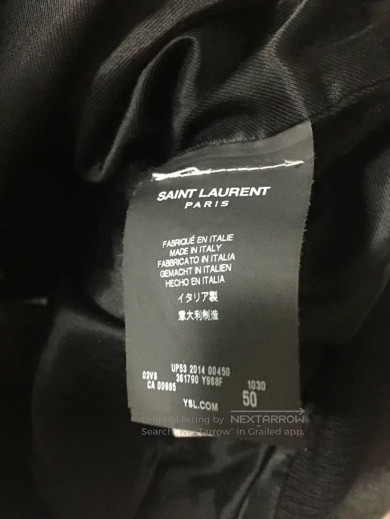 Saint Laurent Paris Saint Laurent Paris Grey Zebra Print Baseball Jacket Size US M / EU 48-50 / 2 - 3 Thumbnail