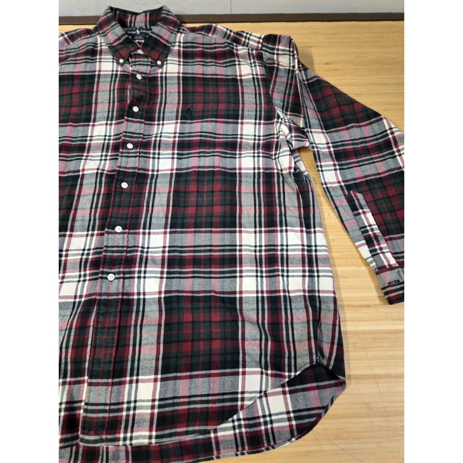 Polo Ralph Lauren Ralph Lauren Polo Shirt Men XL Plaid Button-Up Long Sleeve Cotton Logo Blaire Button-Front Size US XL / EU 56 / 4 - 2 Thumbnail