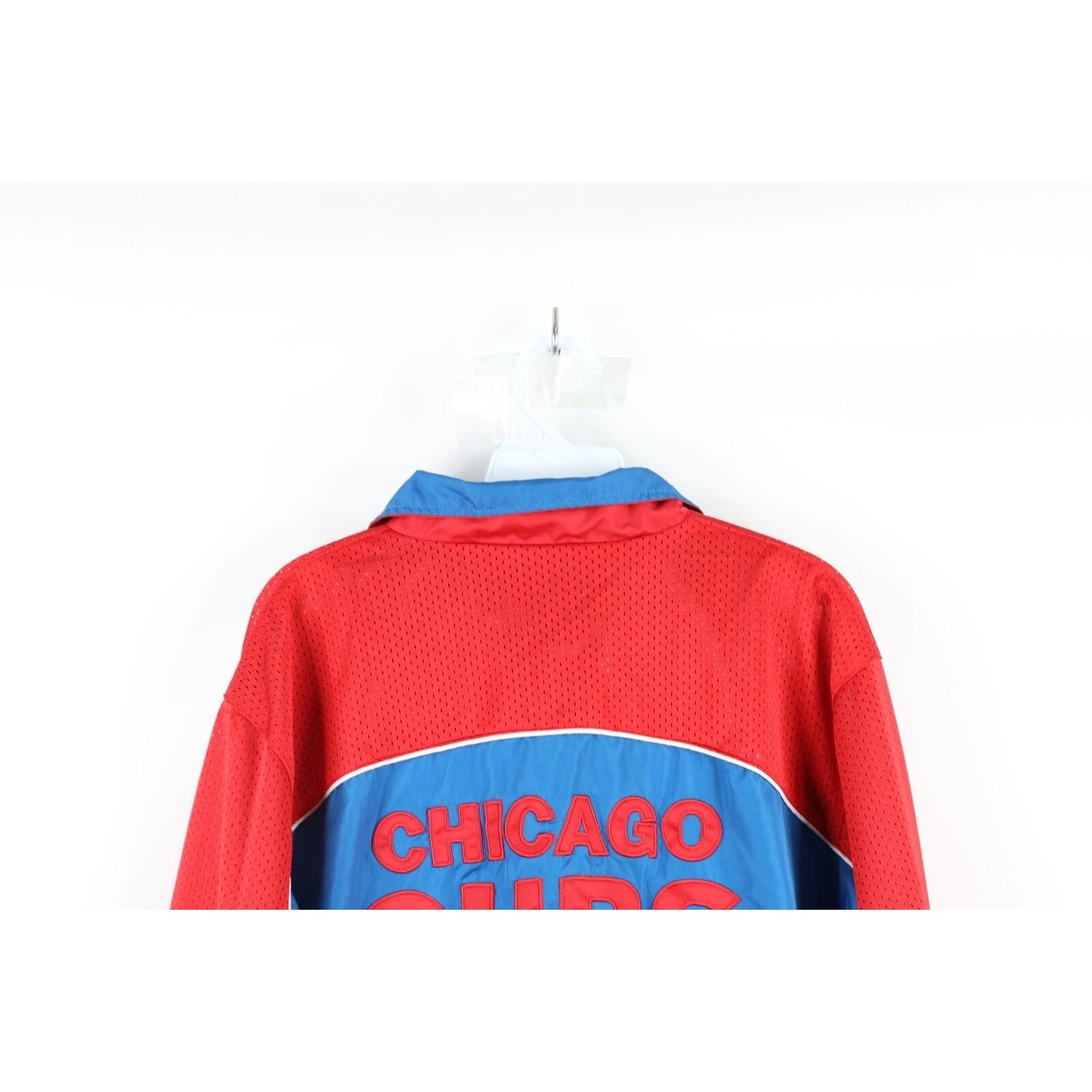 Vintage Vintage Distressed Chicago Cubs Baseball Half Zip Jacket Size US M / EU 48-50 / 2 - 8 Thumbnail