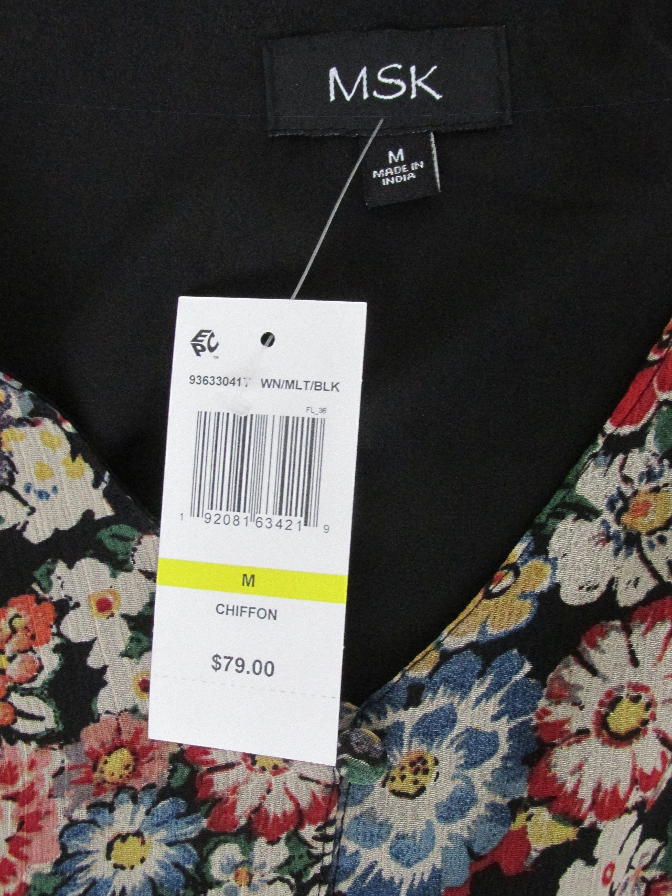 Other MSK (NWT) A-Line Chiffon Dress Size Medium Size M / US 6-8 / IT 42-44 - 8 Thumbnail